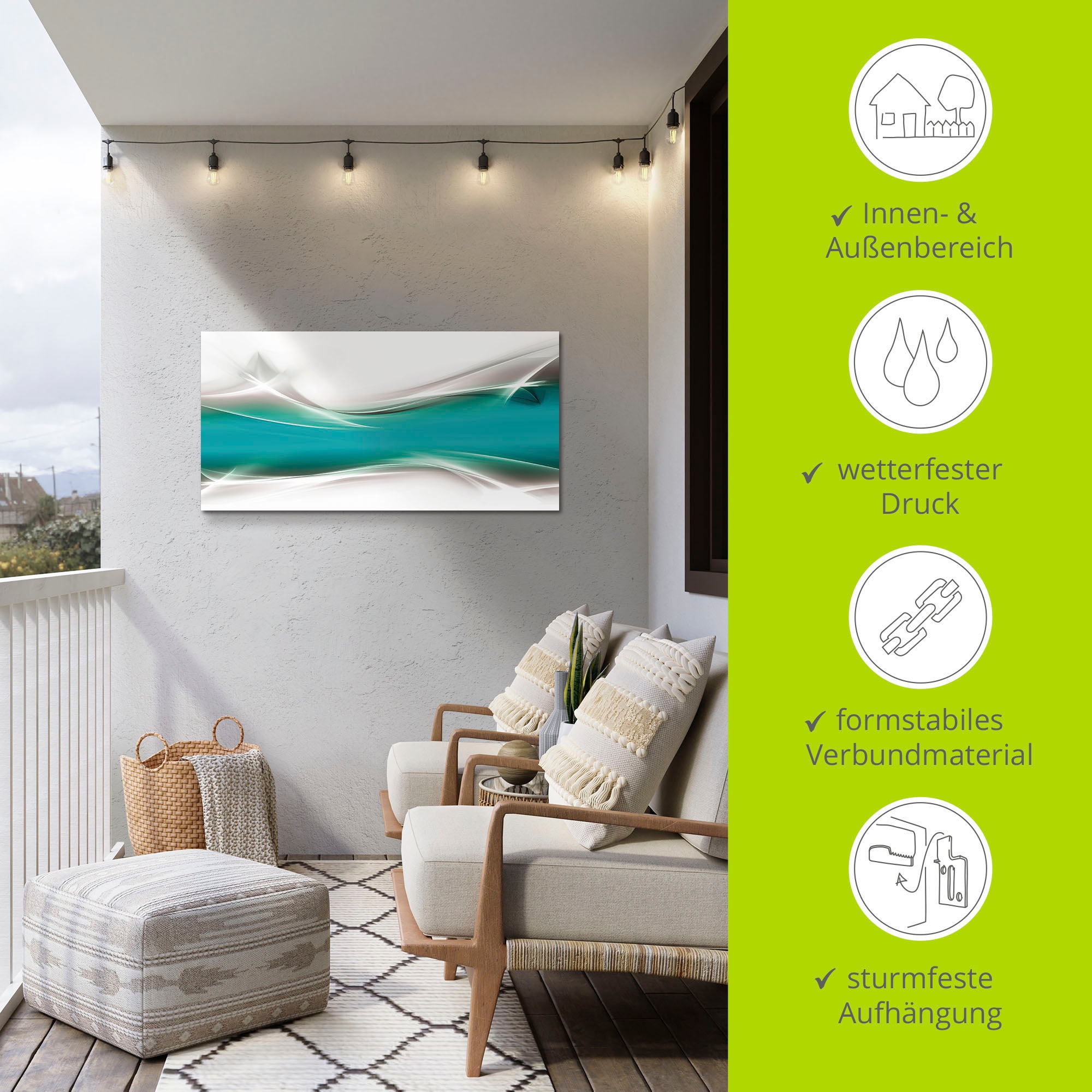 Artland Wandbild »Kreatives Element«, Gegenstandslos, (1 St.), als Alubild, Outdoorbild, Leinwandbild, Poster, Wandaufkleber