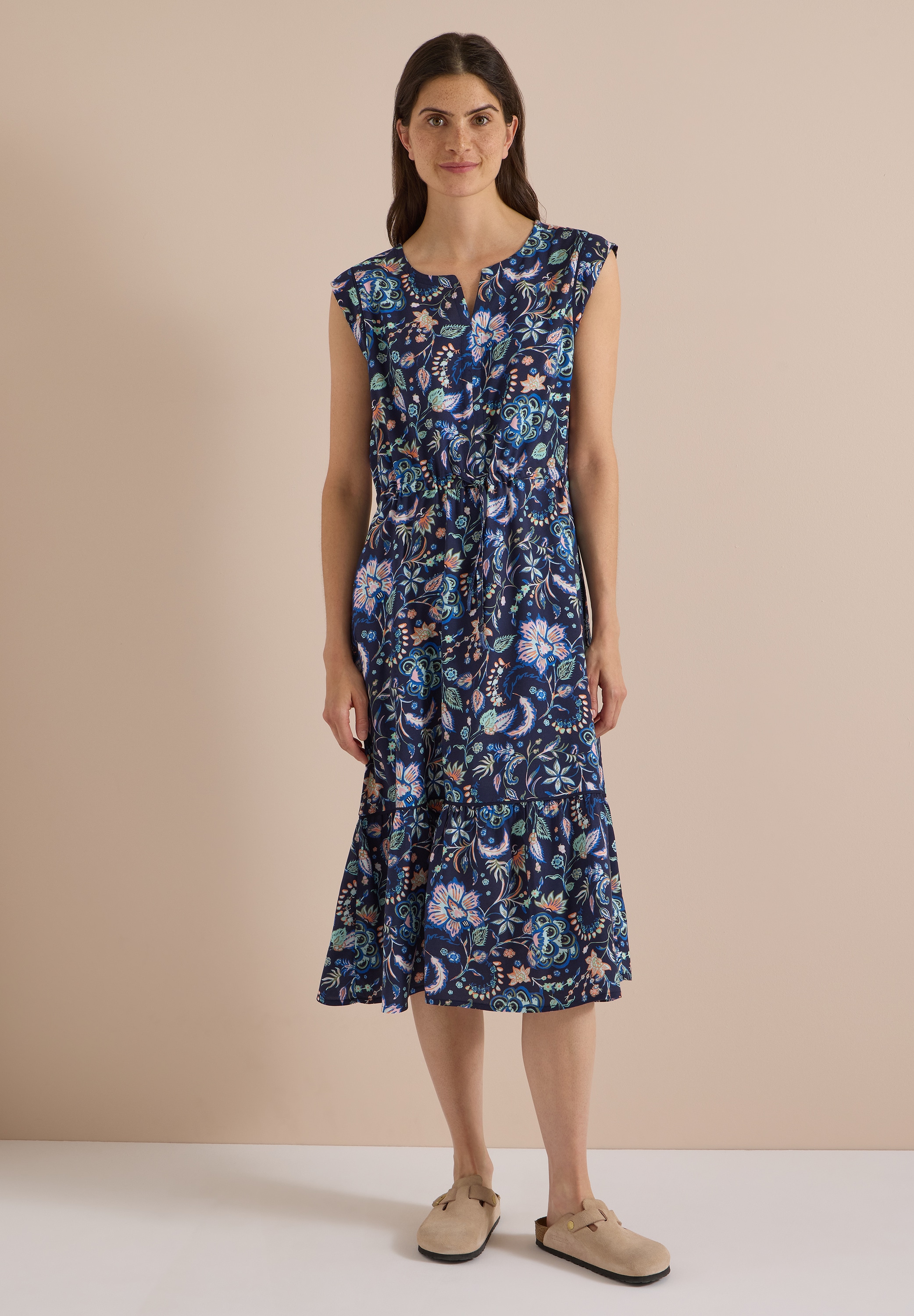 Cecil Midikleid Ohne Taschen mit allover Print