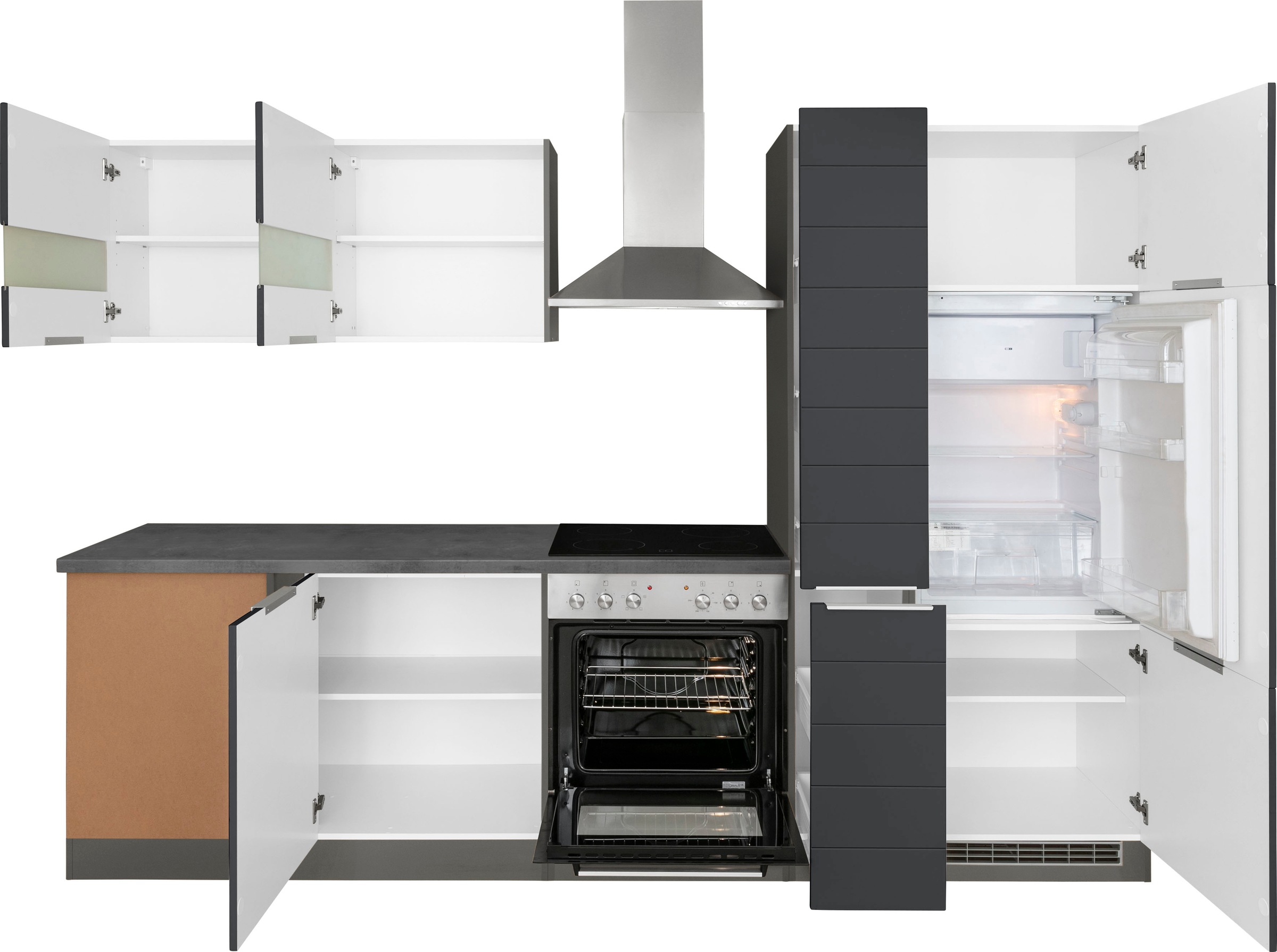 Thumbnail - KOCHSTATION Winkelküche "KS-Luhe" Stellbreite 240x270 cm, wahlweise mit oder ohne E-Geräten, MDF-Fronten