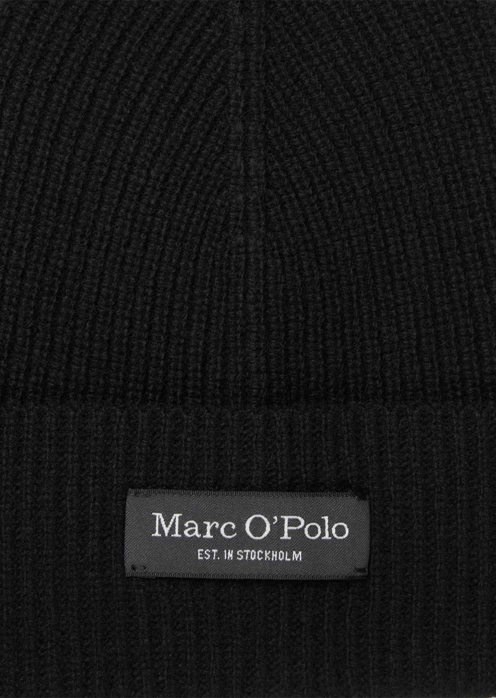 Marc O'Polo Strickmütze Mütze & Schal-Set aus weichem Schurwoll-Mix