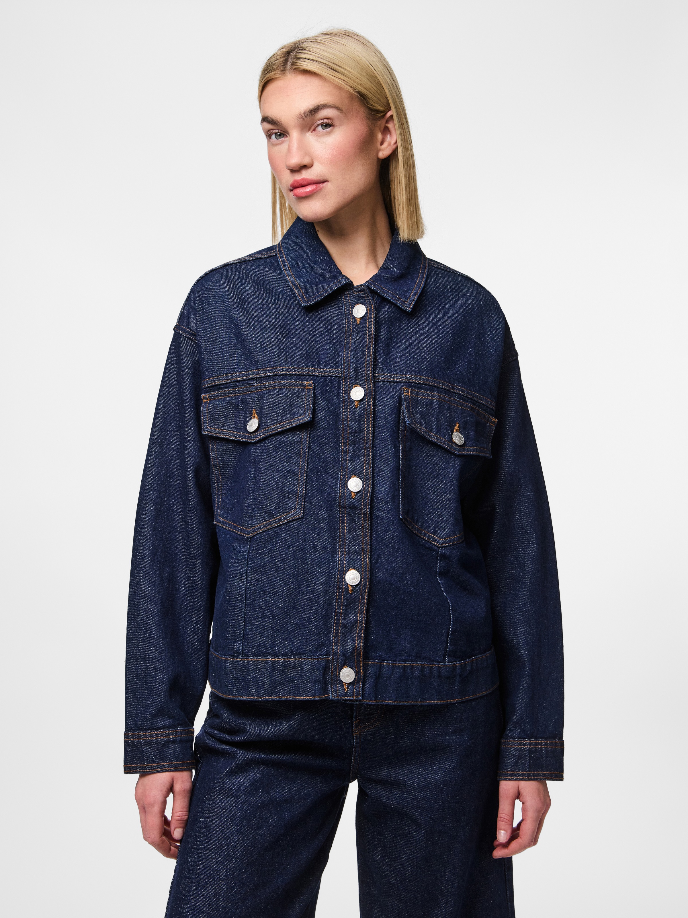 pieces Jeansjacke "PCELMA DENIM JACKET NOOS BC", ohne Kapuze günstig online kaufen