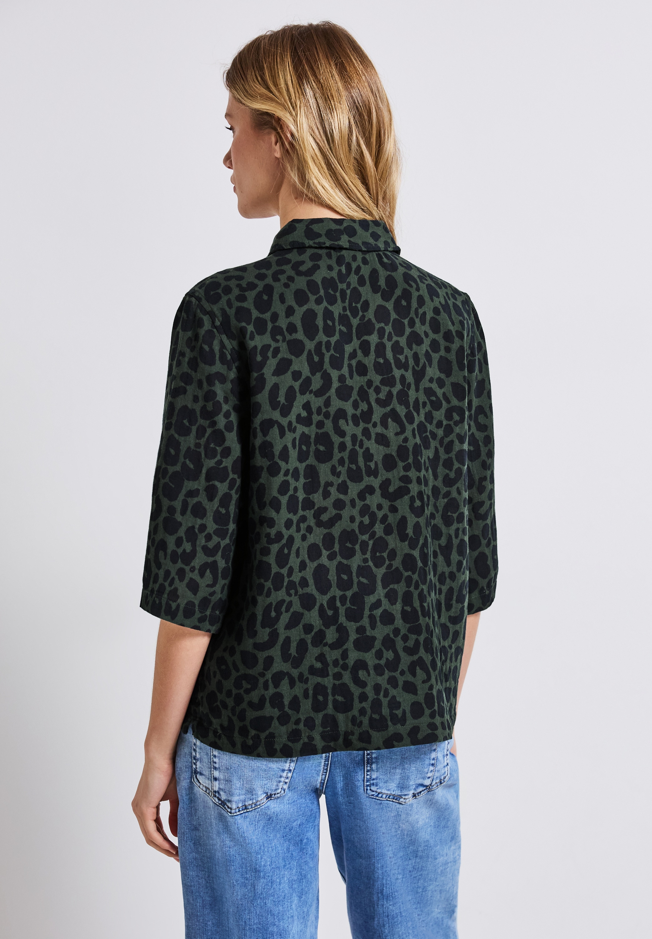 STREET ONE Hemdbluse, aus reiner Baumwolle