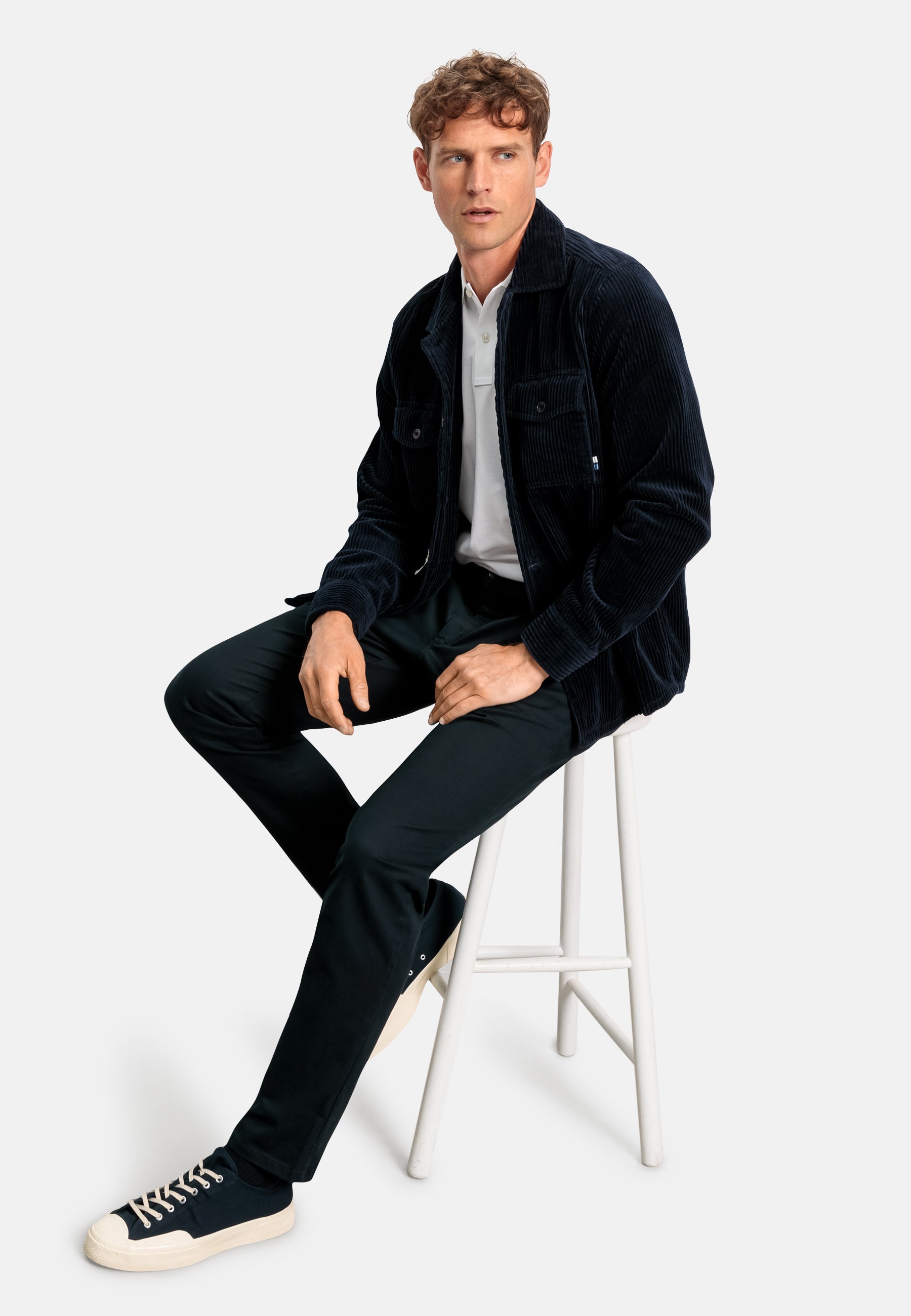 OLYMP Arona Men's Chinos Navy 33/30 2