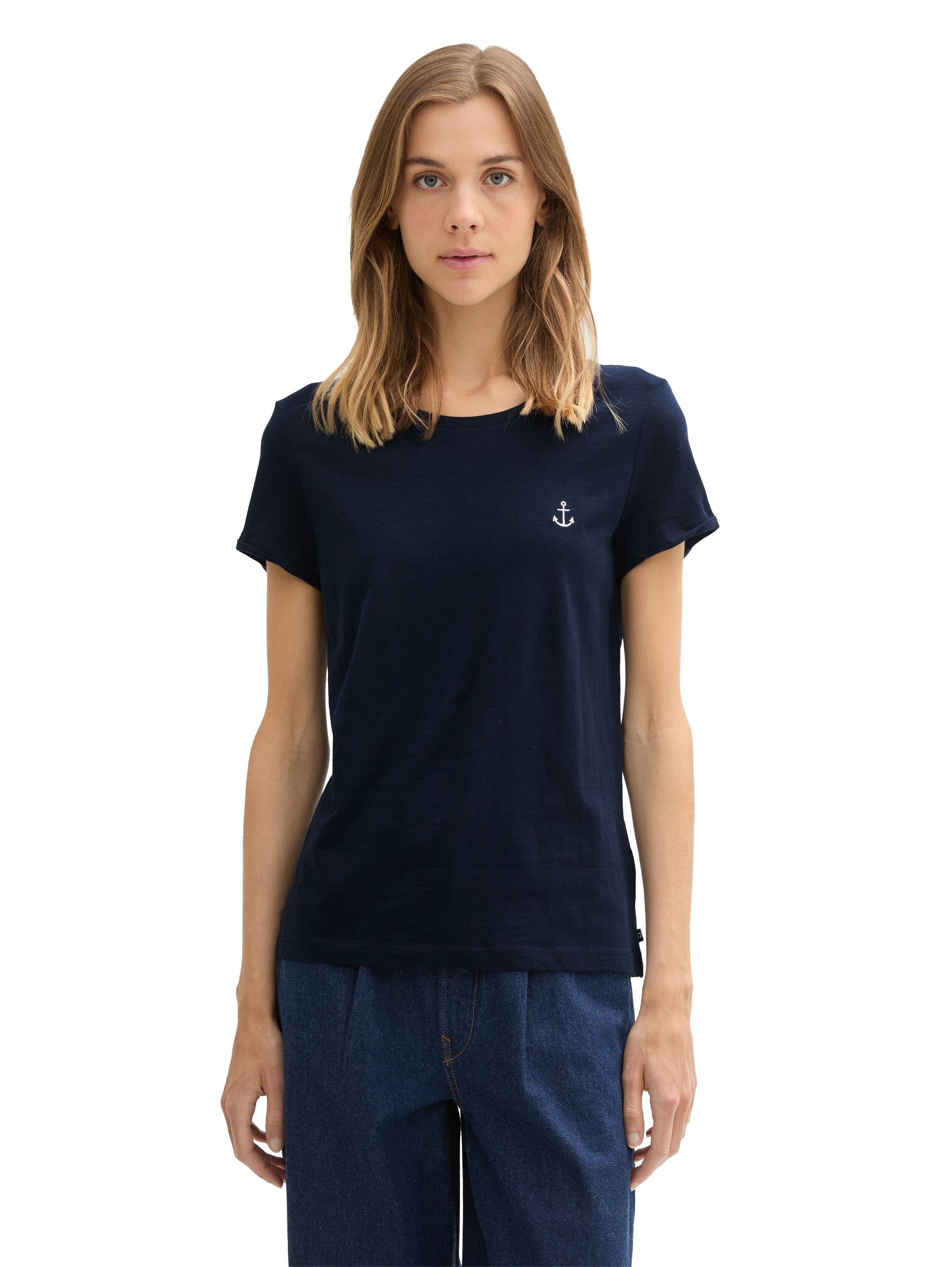 TOM TAILOR Denim Print-Shirt, (Set, 2 tlg.), im Doppelpack mit Anker-Motiv günstig online kaufen