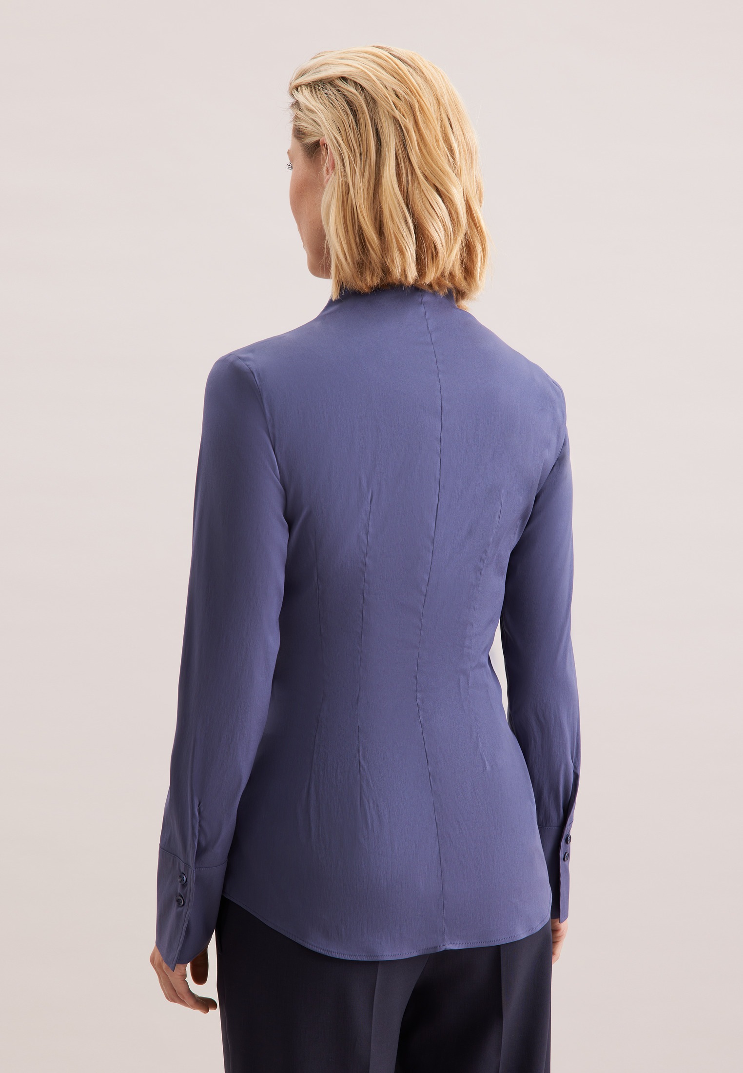 seidensticker Klassische Bluse 1/1 Stehkragen Uni günstig online kaufen