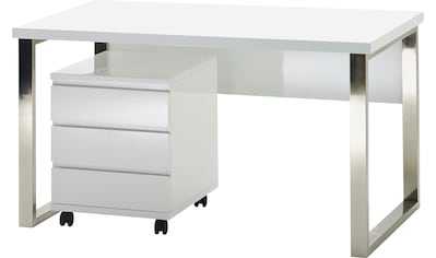 MCA furniture Schreibtisch »Sydney«, weiß Hochglanz, Breite 140 cm kaufen