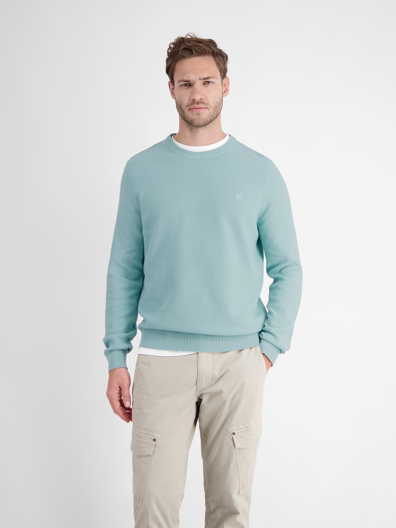 LERROS Strickpullover "LERROS Crewneck-Strickpullover für Herren" günstig online kaufen