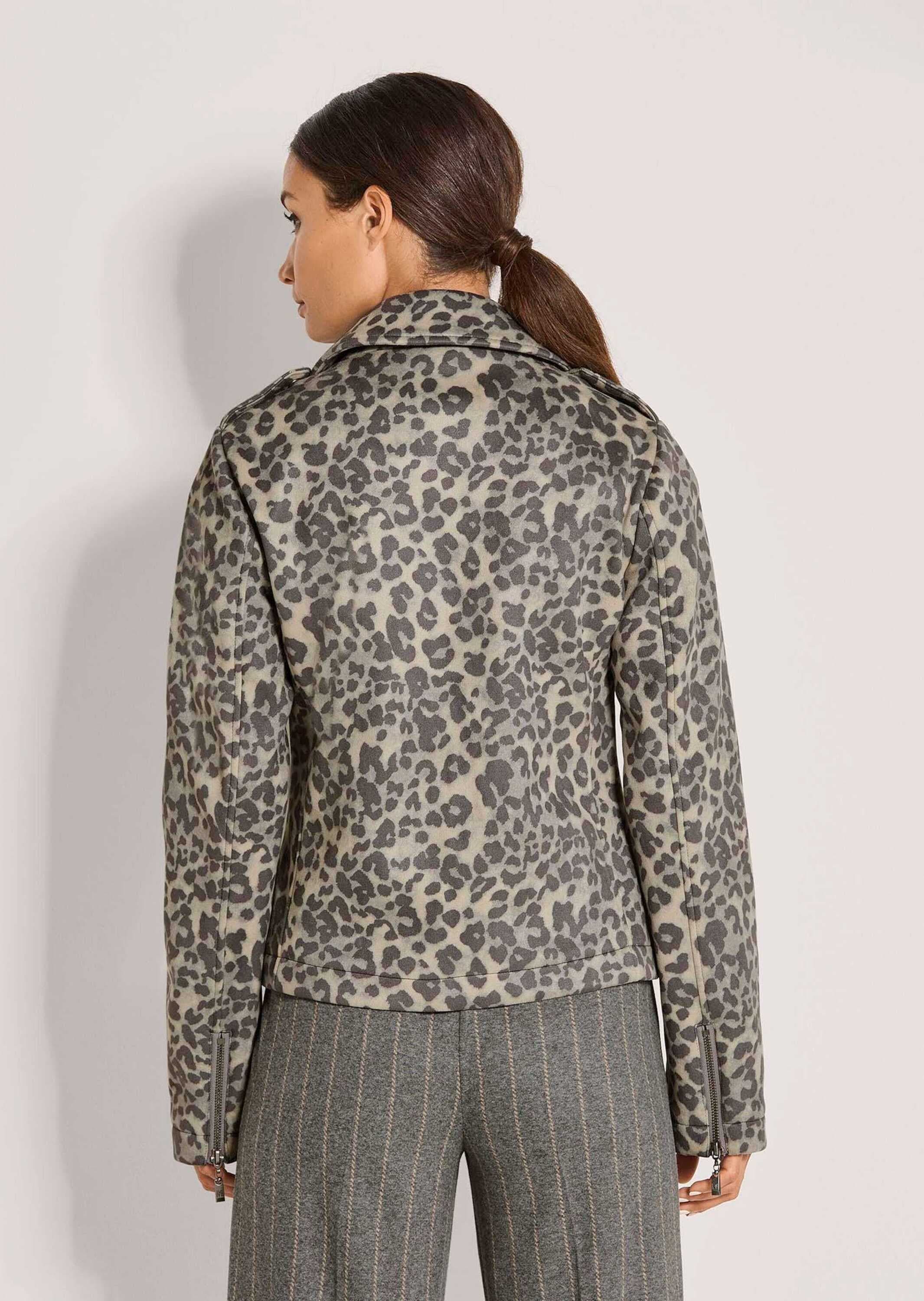 MADELEINE Kurzjacke »Jacke Trendige Biker-Jacke mit Reißverschluss« Bikerform, bedruckte Scuba Ware