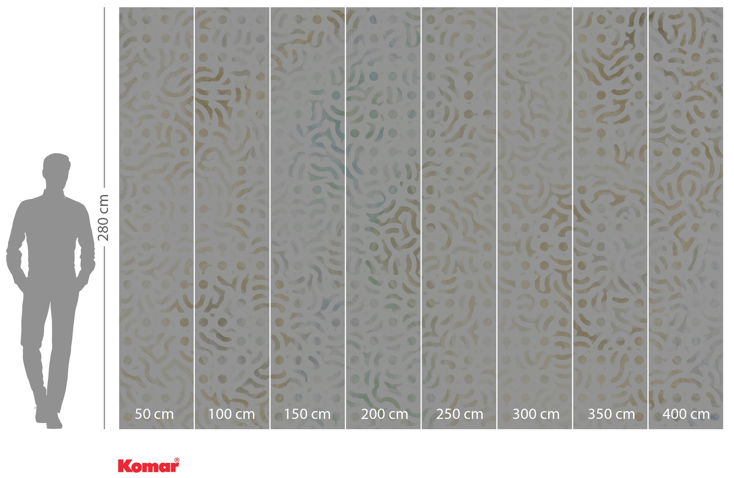 Komar Vliestapete »Digitaldruck Vlies -  Unique - Größe 400 x 280 cm« bedruckt glatt Wohnzimmer, Schlafzimmer