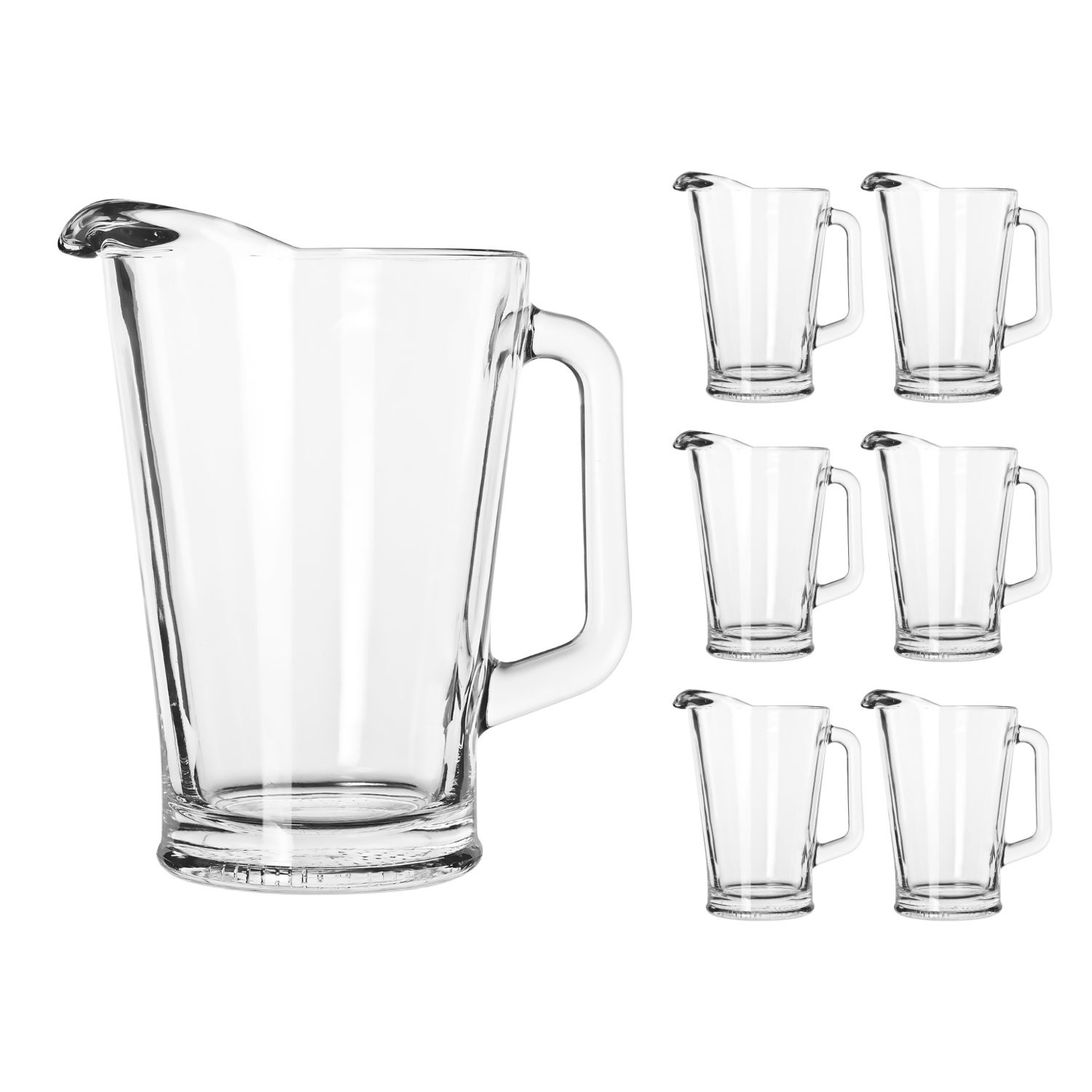 LIBBEY Wasserkanne »Pitcher« 1,77 l Set, 6 Stk. tlg. 1774 ml, Ø: 20 cm, H: 23,5 cm, 6er Set