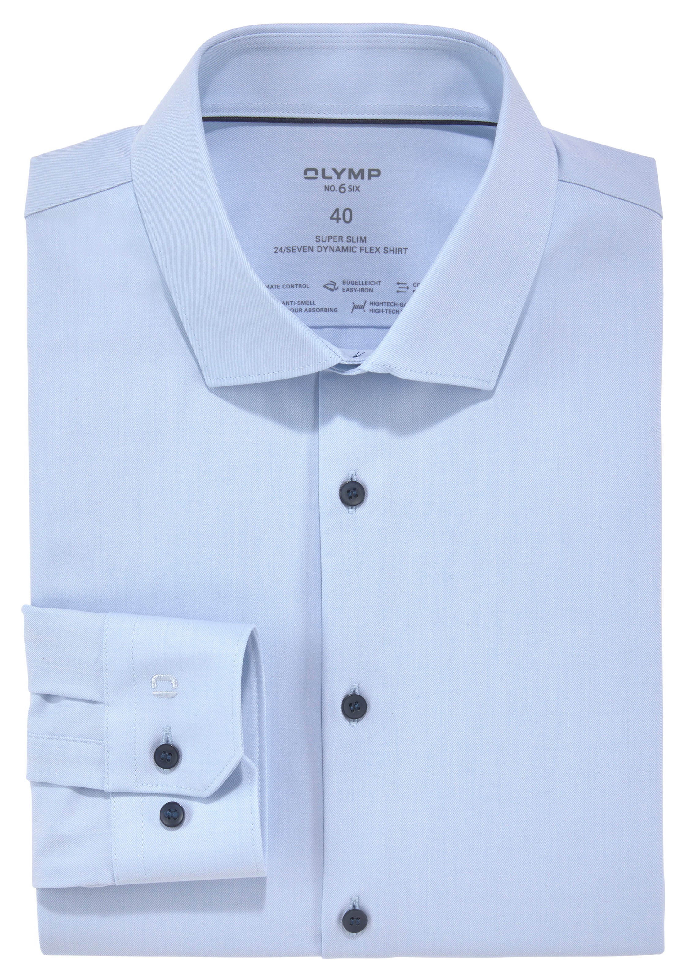 OLYMP Businesshemd »No. Six 24/Seven super slim«, Jersey-Hemd