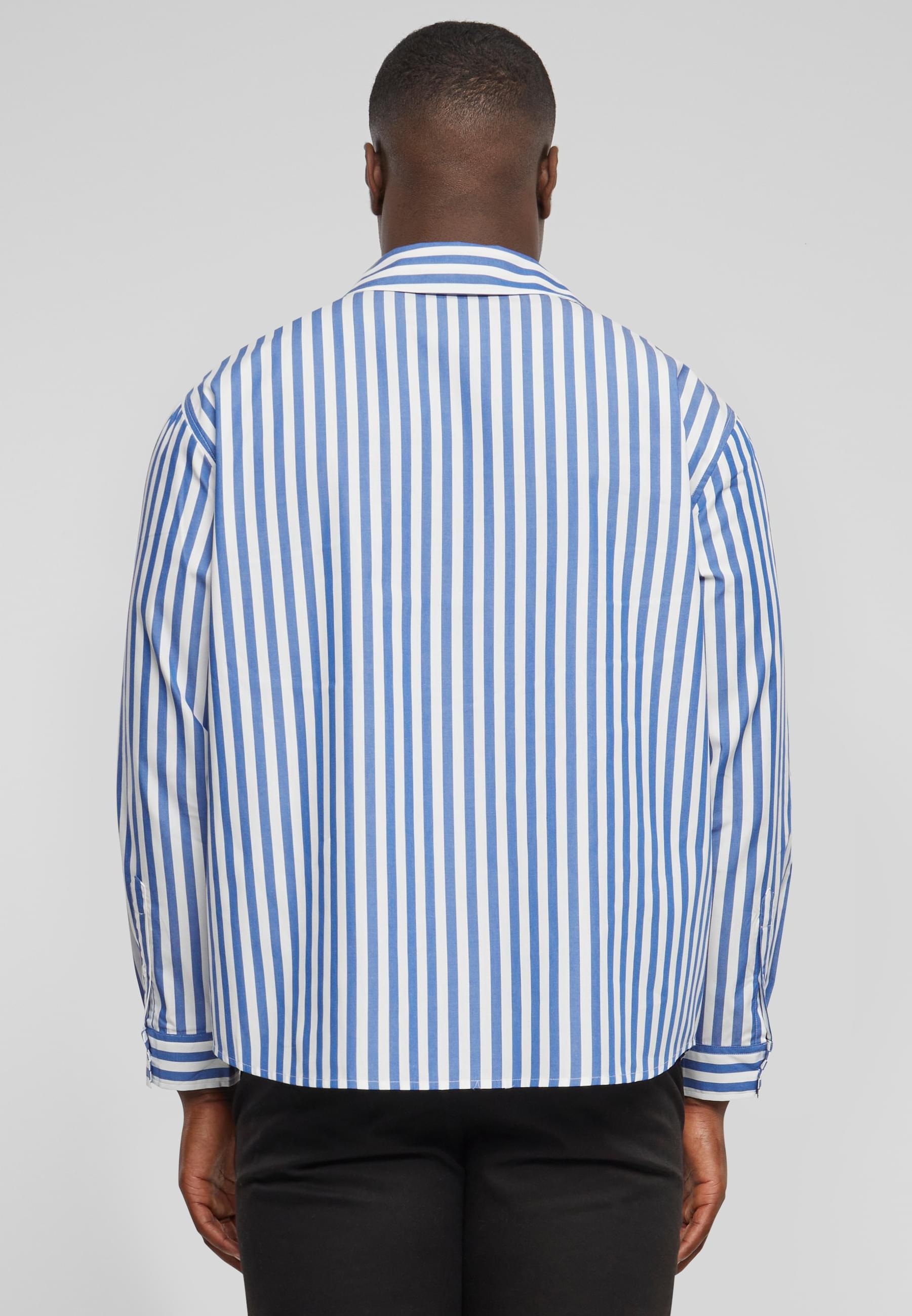URBAN CLASSICS Langarmhemd »Urban Classics Herren Striped Summer Shirt«, (1 tlg.)