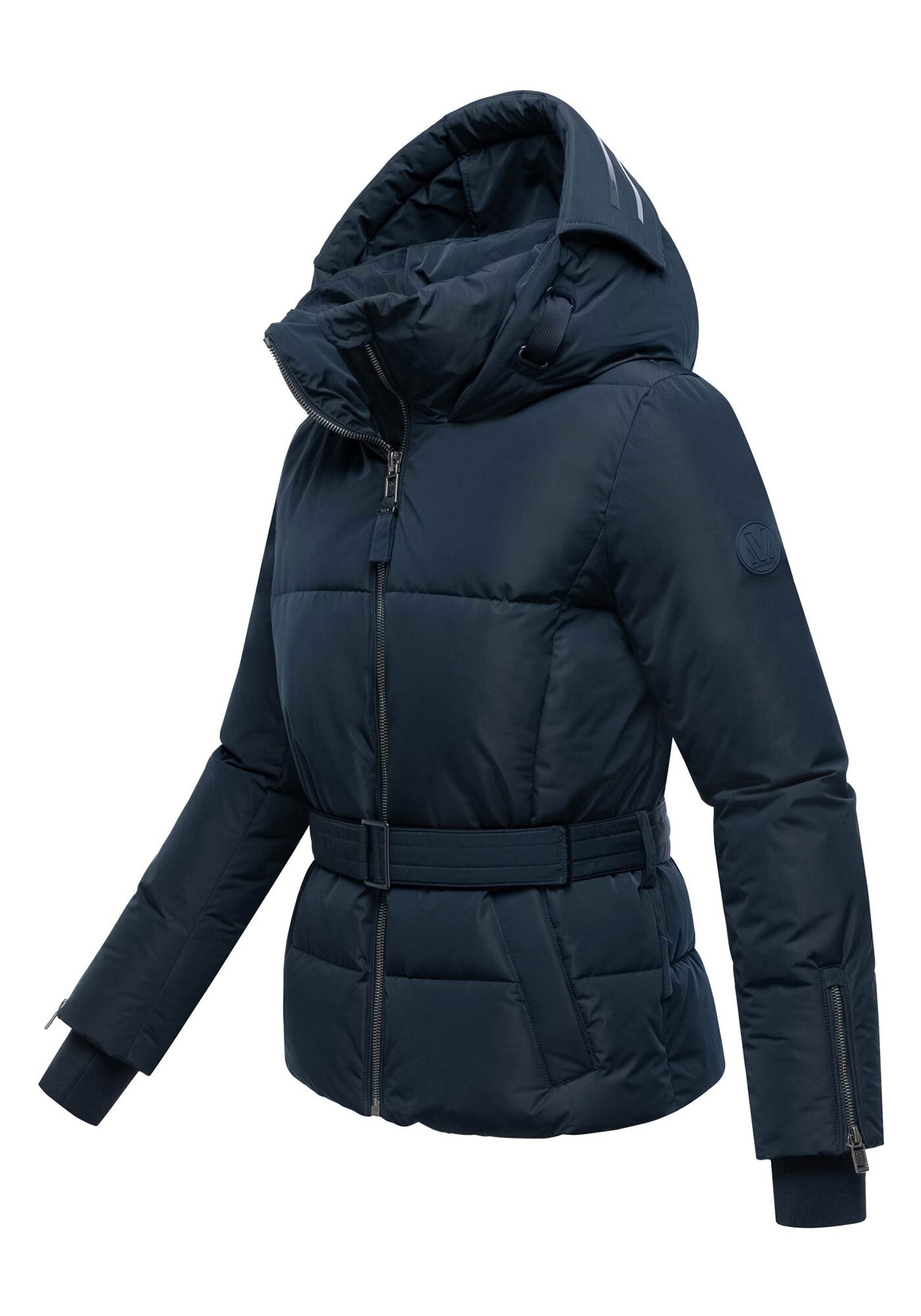 Marikoo Winterjacke »Aleynaa«, Winterjacke mit Taillengürtel