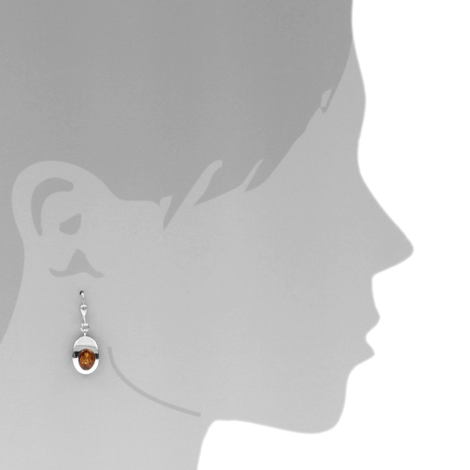 OSTSEE-SCHMUCK Paar Ohrhänger »- Jessie - Silber 925/000 - Bernstein«