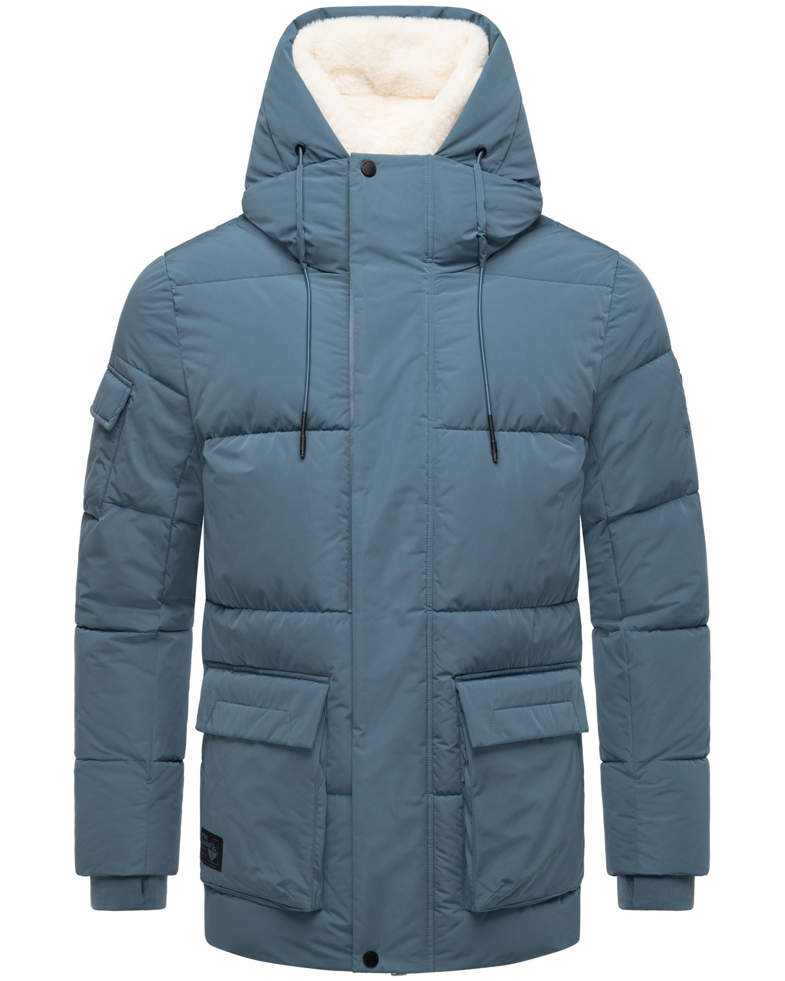 Stone Harbour Winterjacke »Lauroo XX«, mit Kapuze, urbane Herren Steppjacke mit kuscheligem Teddyfleece