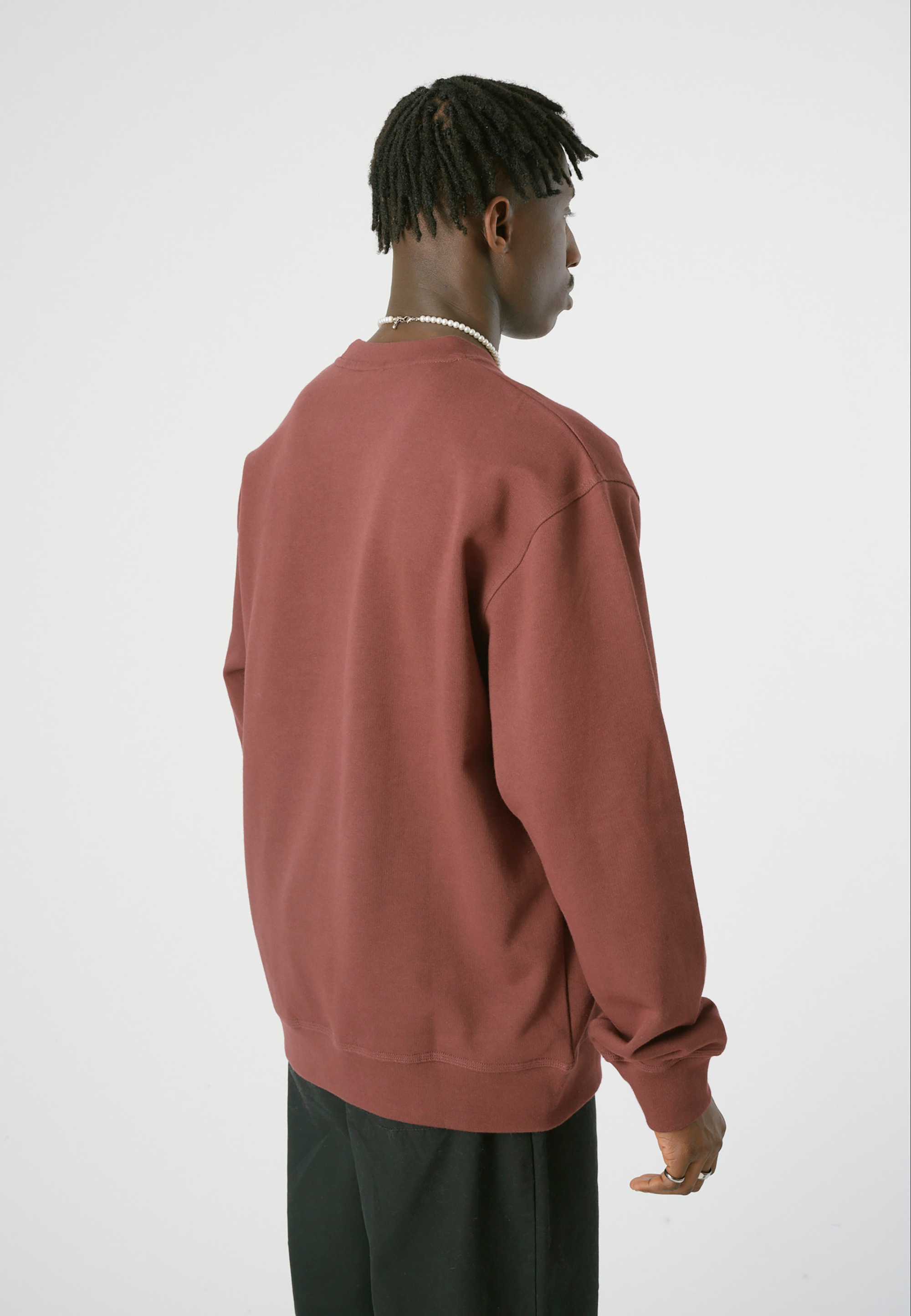 Thumbnail - Cleptomanicx Sweatshirt "Embro Gull Mono", mit schöner Stickerei