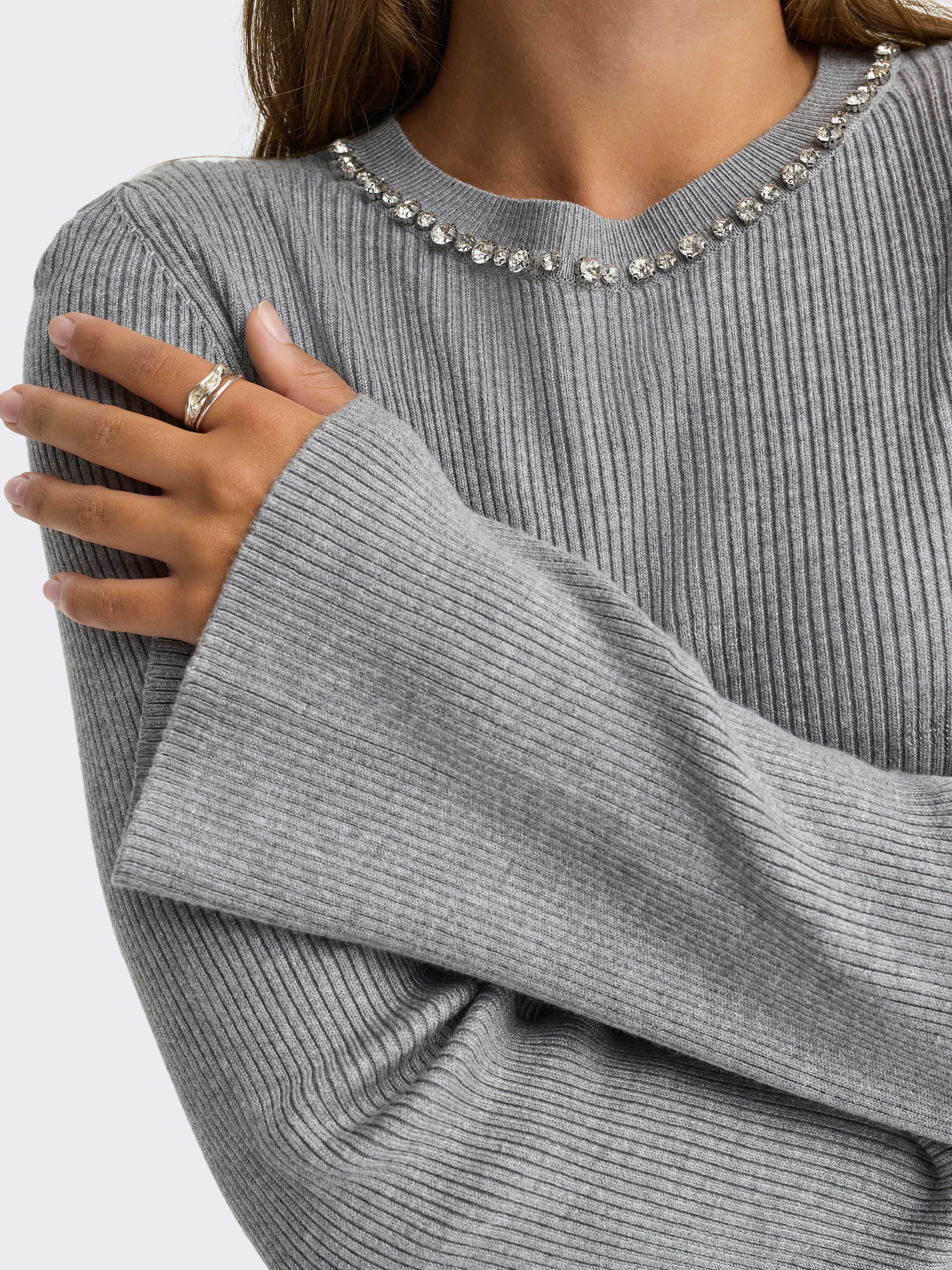 Thumbnail - ONLY Rundhalspullover "ONLNATASCHA LS BLING O-NECK CC KNT"