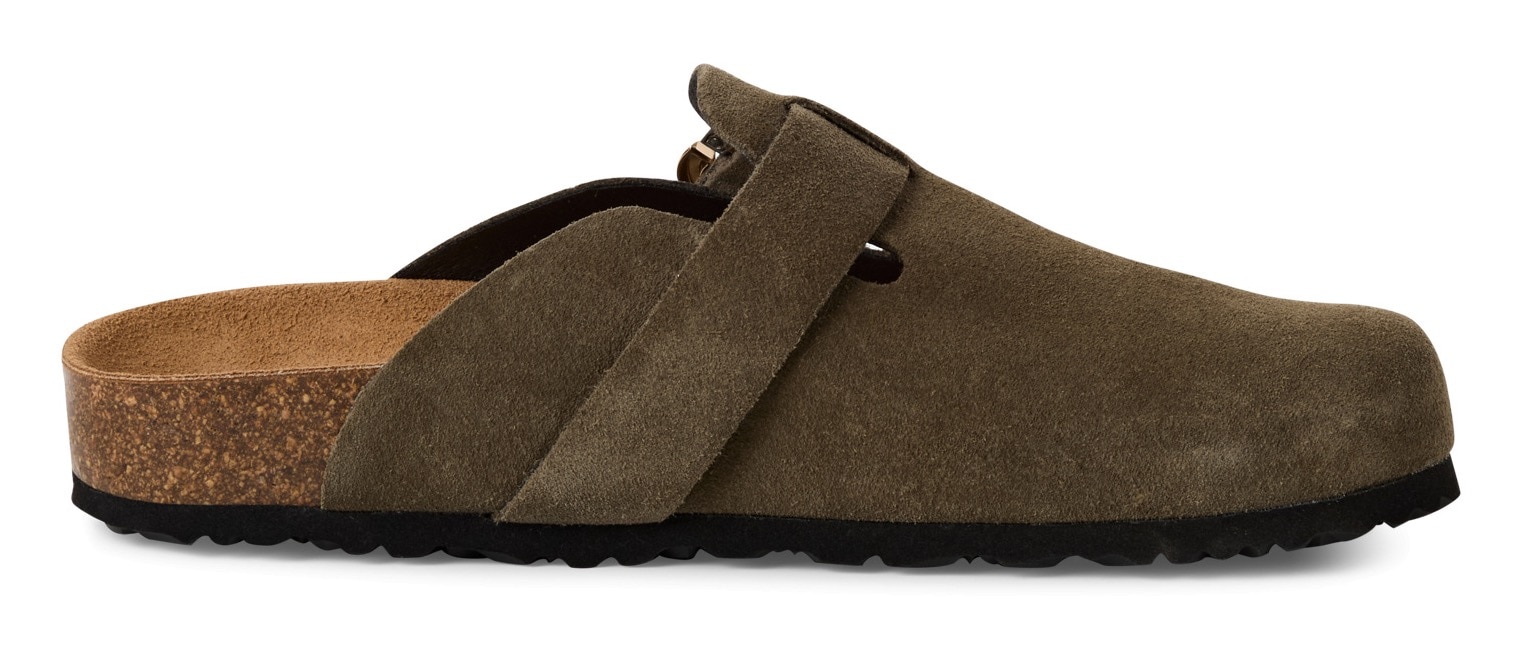 Tamaris Clog, Hausschuh, Schupfschuh, Bequemschuh mit verstellbarer Schnalle