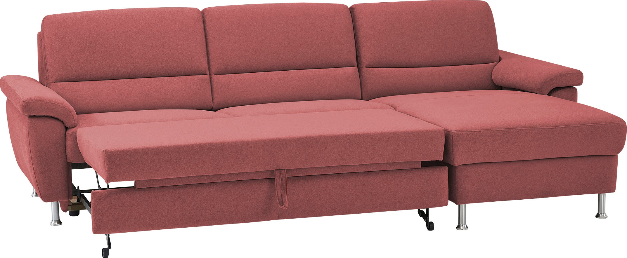 CALIZZA INTERIORS Ecksofa »Onyx L-Form«, Recamiere links oder rechts, wahlweise mit Bettfunktion, Breite 270 cm