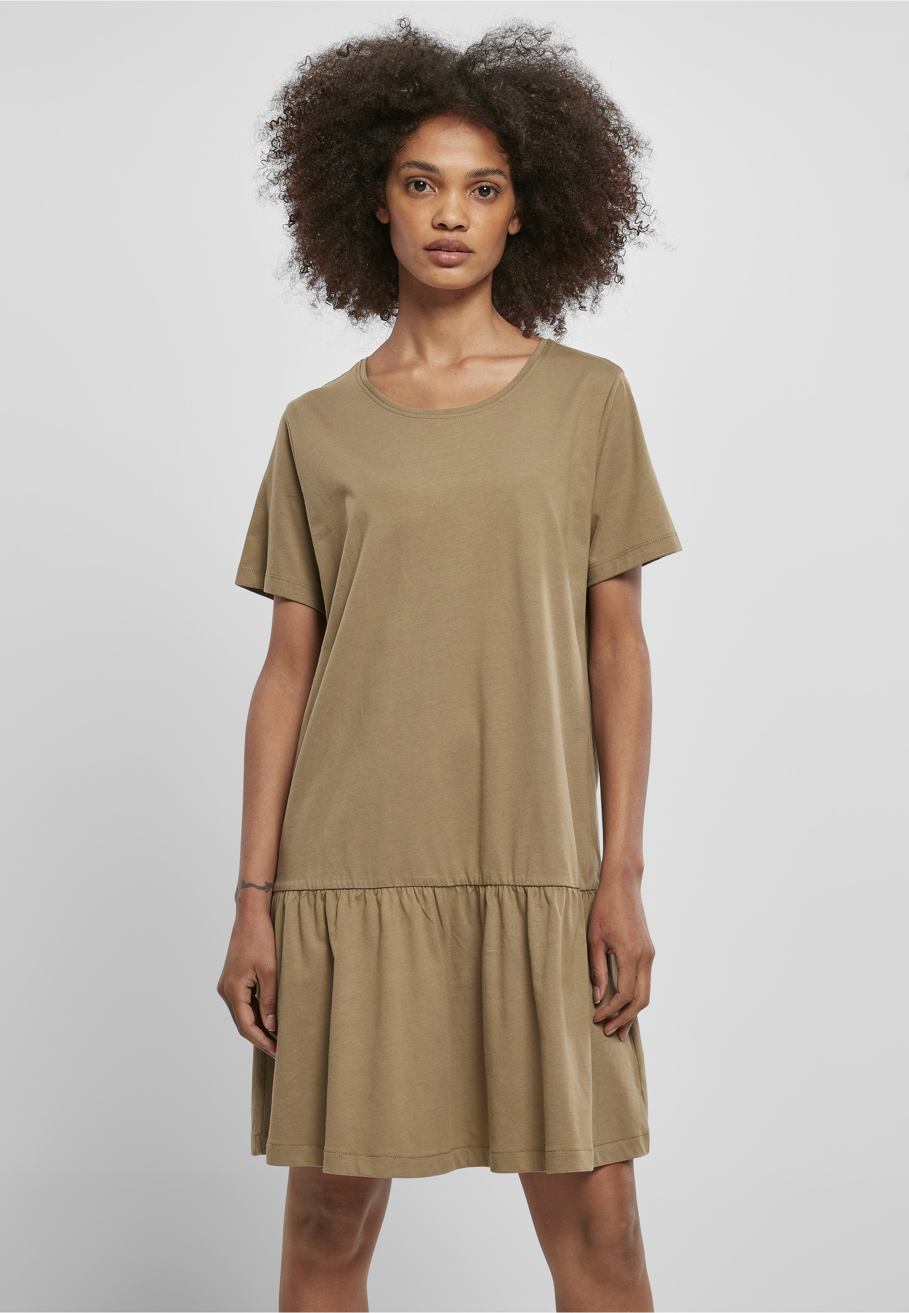Urban Classics Valance Tee Dress Khaki 4XL 5
