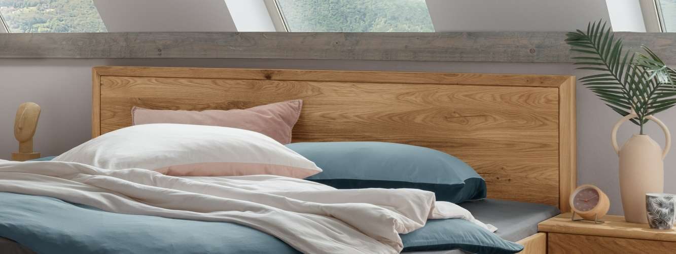 Home affaire Schlafzimmer-Set »Huven Schlafzimmer« 3 Stk. tlg. Massivholzbett aus Eiche mit 2 Nachttische, FSC®-zertifiziert, stabil