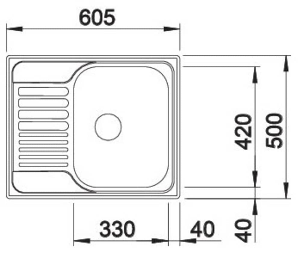 Blanco Einbauspüle »TIPO 45 S Mini« 1 Stk. tlg. zum wechselseitigen Einbau geeignet