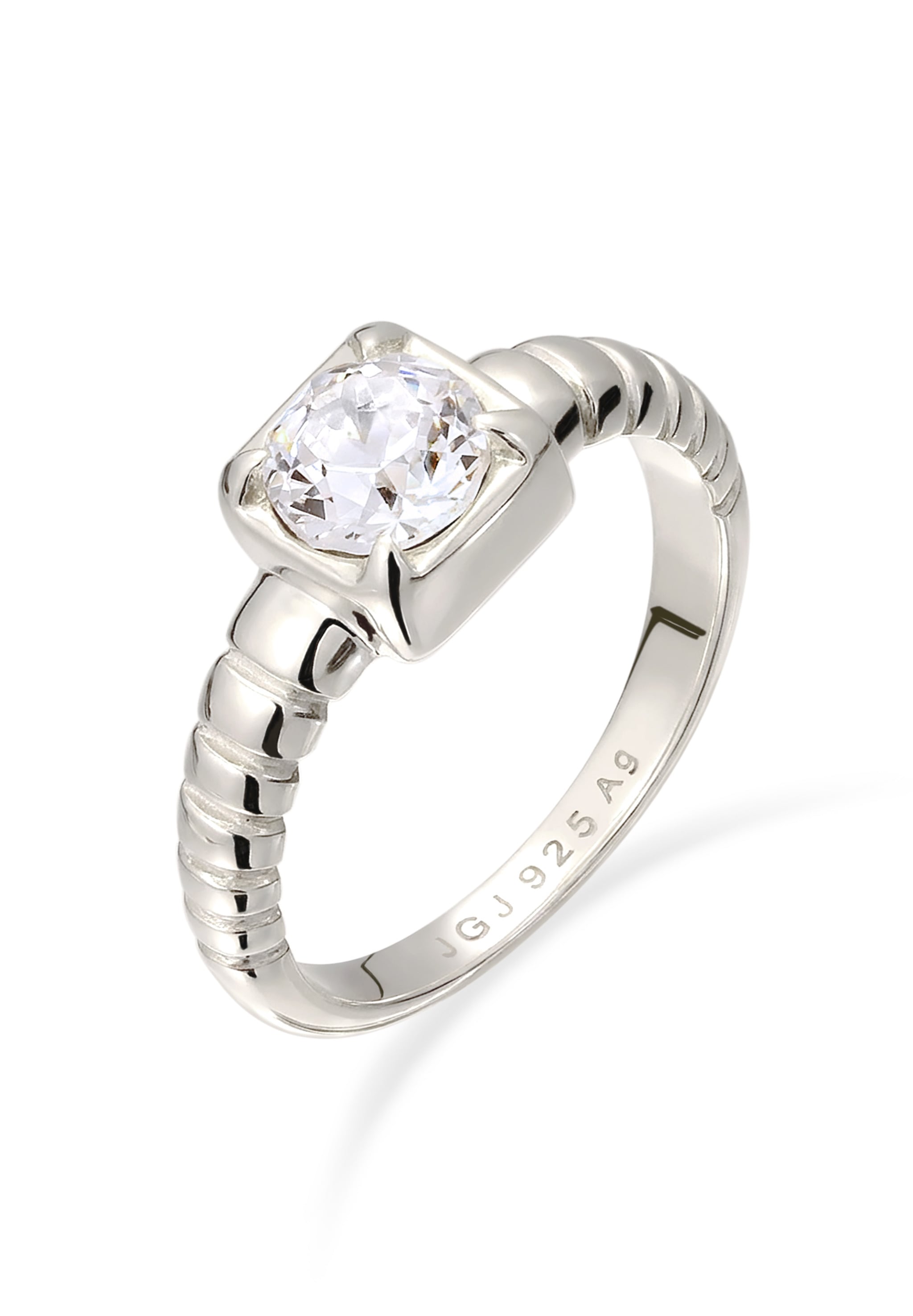Elli Silberring »Ring Kristalle von Swarovski(R) Weiß 925 Sterling Silber«