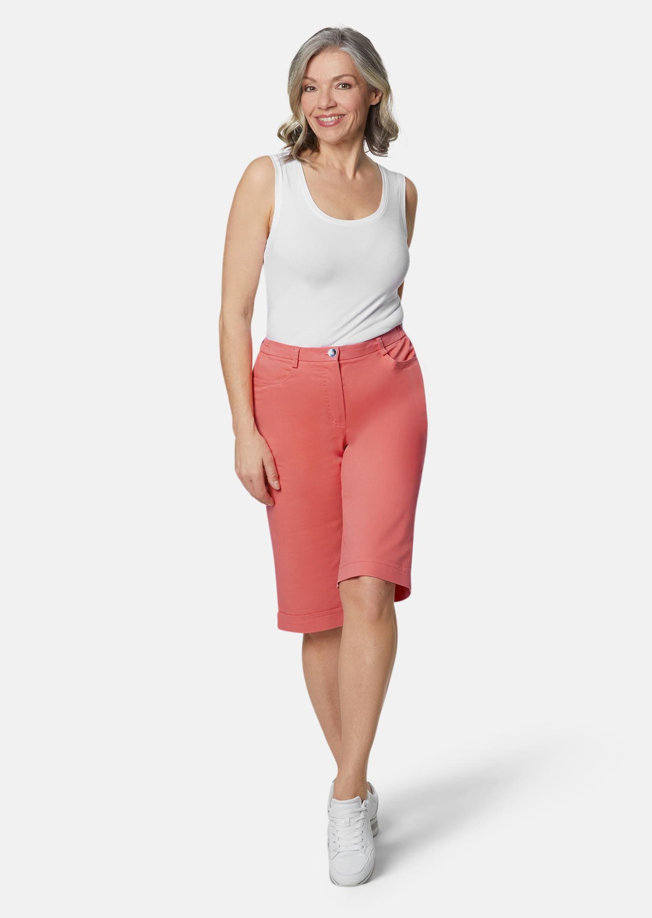 GOLDNER 7/8-Hose "Kurzgröße Sportliche Bermuda-Jeanshose Carla" günstig online kaufen