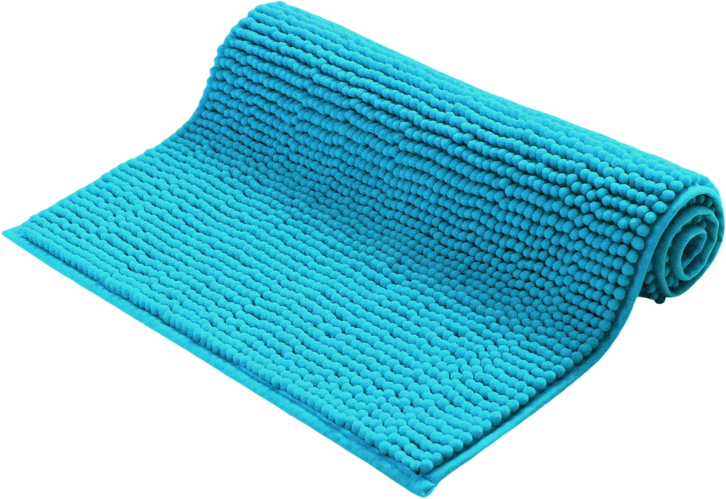 my home Badematte »Vanessa Chenille, Badvorleger, Badezimmer Teppich, Duschvorleger«, beidseitig nutzbar-strapazierfähig-fußbodenheizungsgeeignet-schnell trocknend, Uni Farben, besonders weich, rechteckig