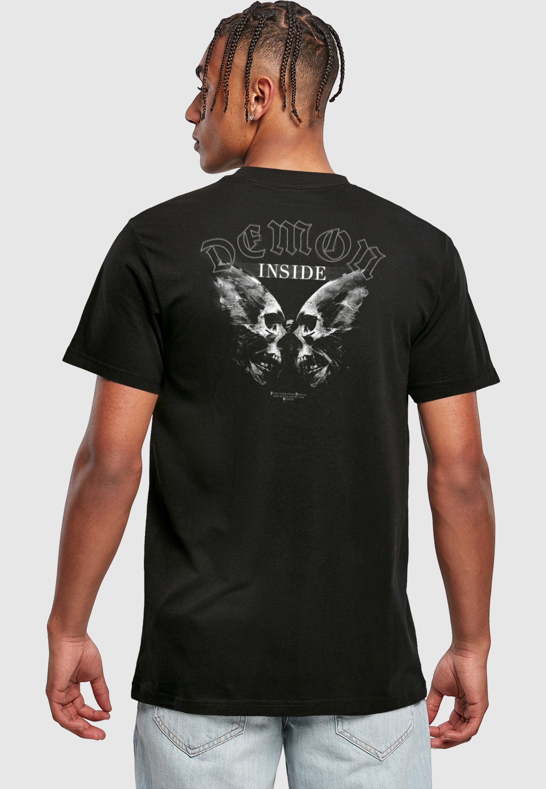MisterTee T-Shirt »MisterTee Skull Butterfly Tee« 1 Stk.