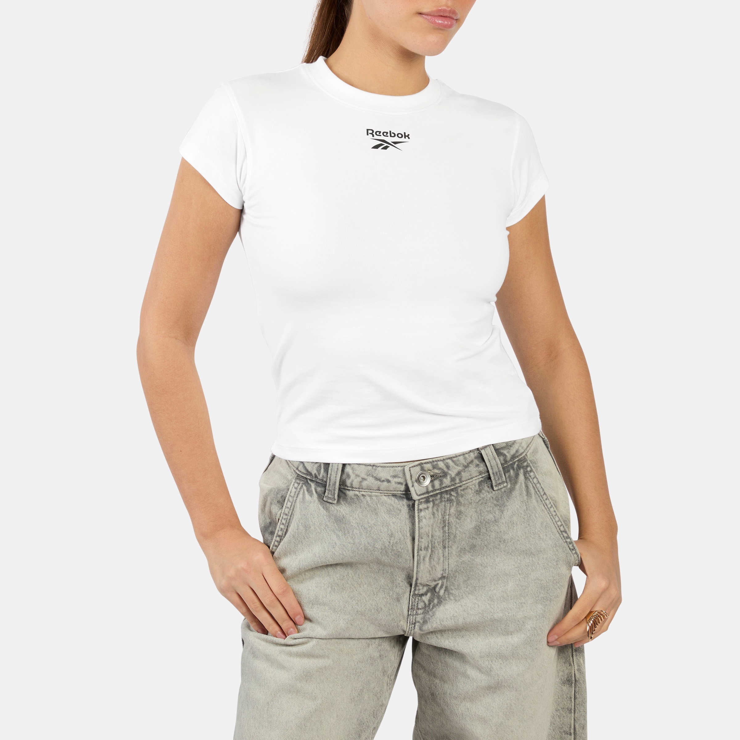 Reebok T-Shirt »ID CAP SLEEVE T-SHIRT« mit sportlicher Ausrichtung, bequemer Schnitt