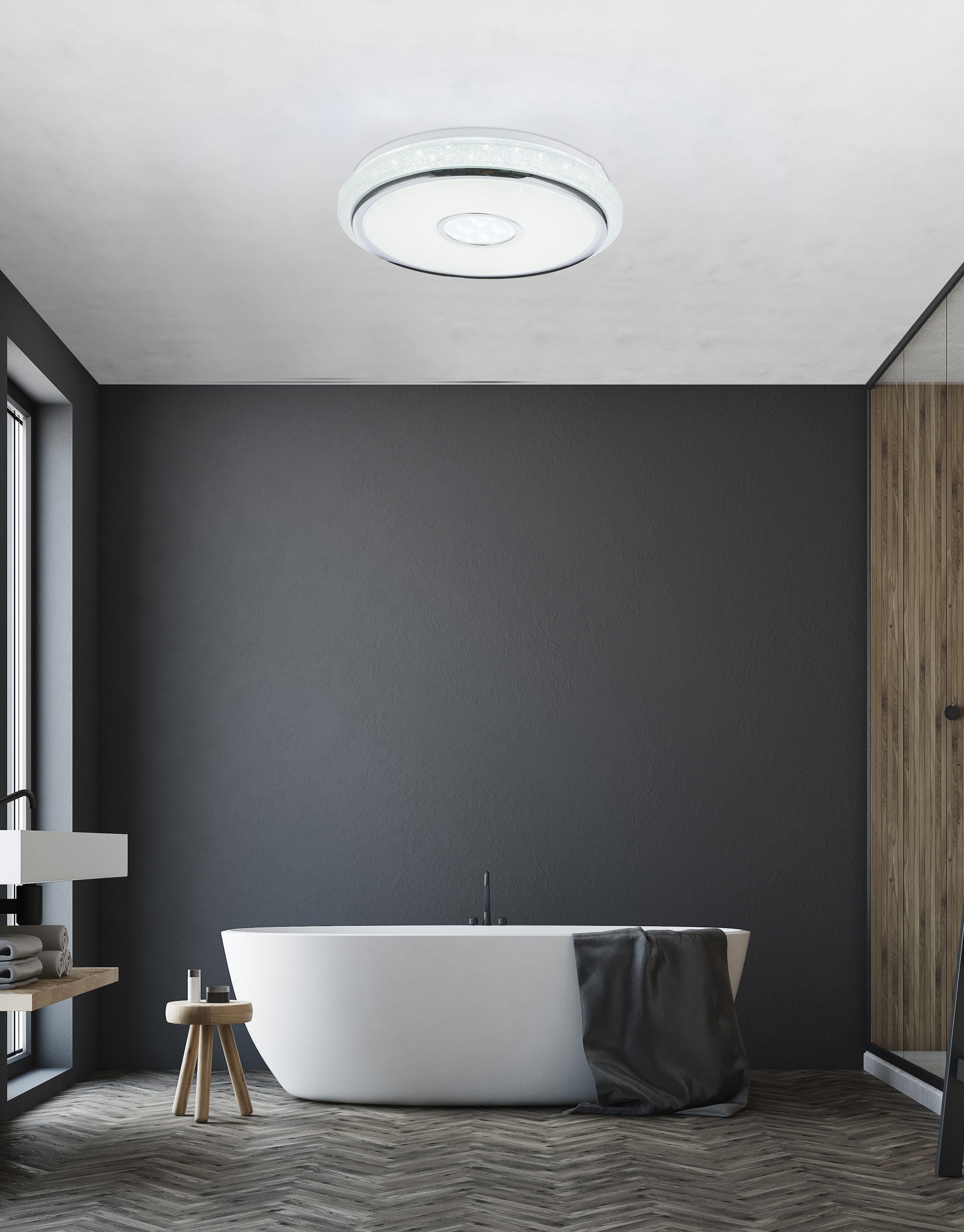 GLOBO LIGHTING LED Deckenleuchte »DANI«, Leuchtmittel LED-Modul | LED fest integriert, Deckenlampe/rund/Wohnzimmer/Schlafzimmer/elegant