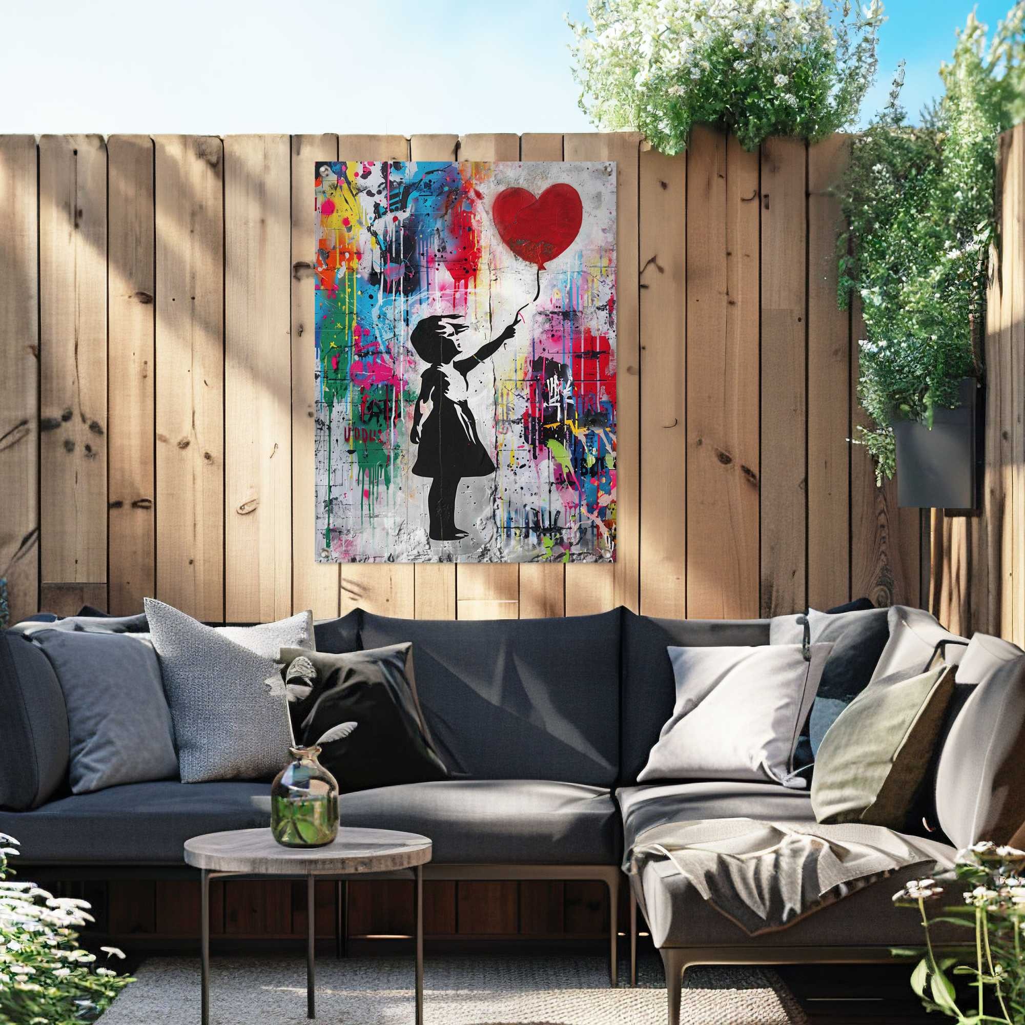 Reinders Poster "Balloon Girl Grafitti" günstig online kaufen