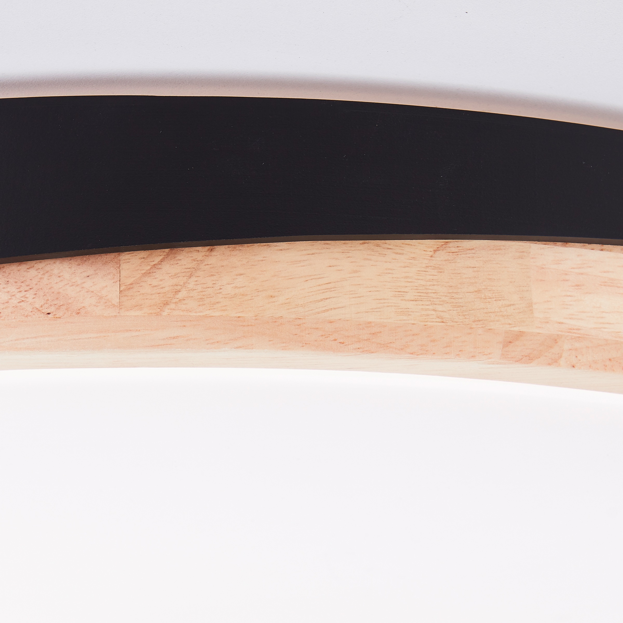 Brilliant LED Deckenleuchte »Baarlo«, Ø 50 cm, 4500 lm, 3000-6500 K, dimmbar, Fernbedienung, Holz/Metall