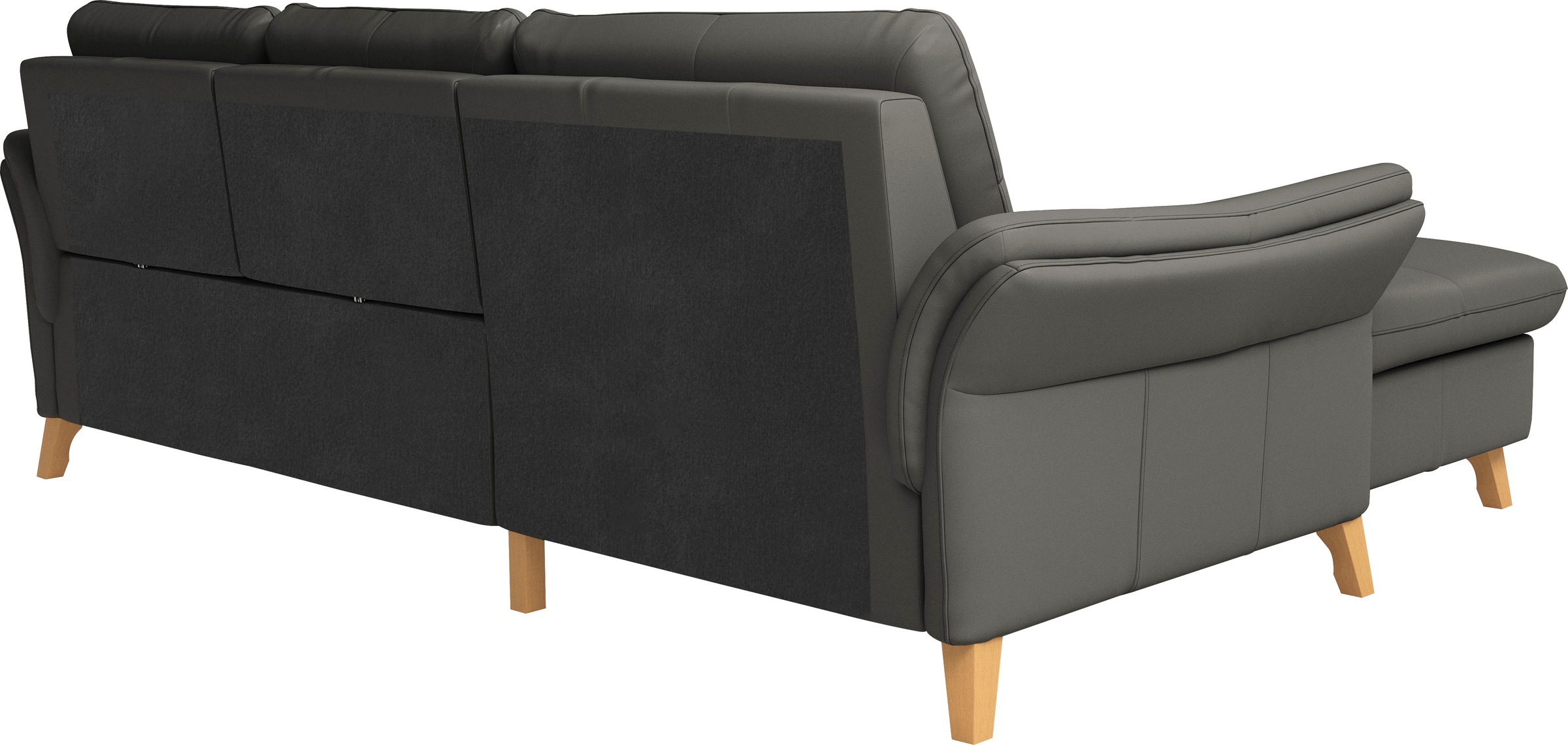sit&more Ecksofa »Göteborg«, Sitztiefenverstellung und Federkern, wahlweise mit Bettfunktion