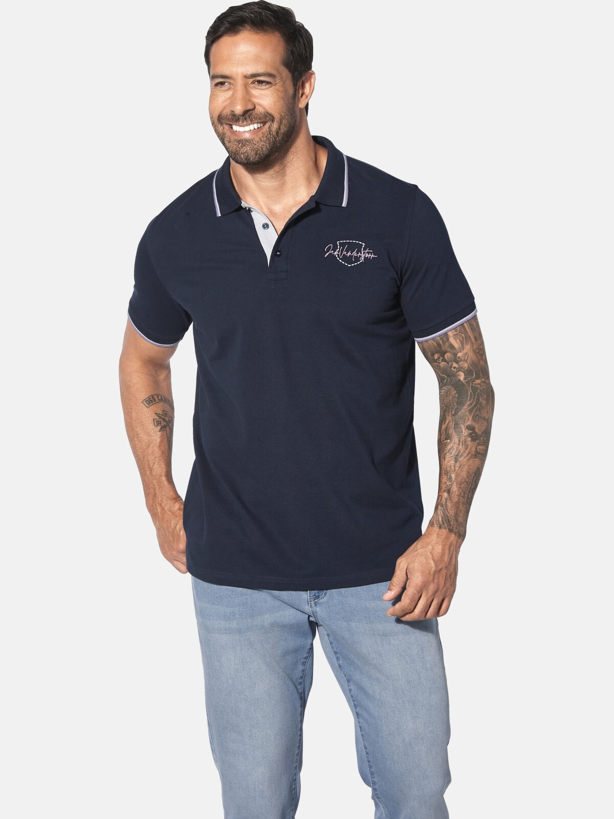 Jan Vanderstorm Poloshirt "Poloshirt PERDER" 1 Stk. günstig online kaufen
