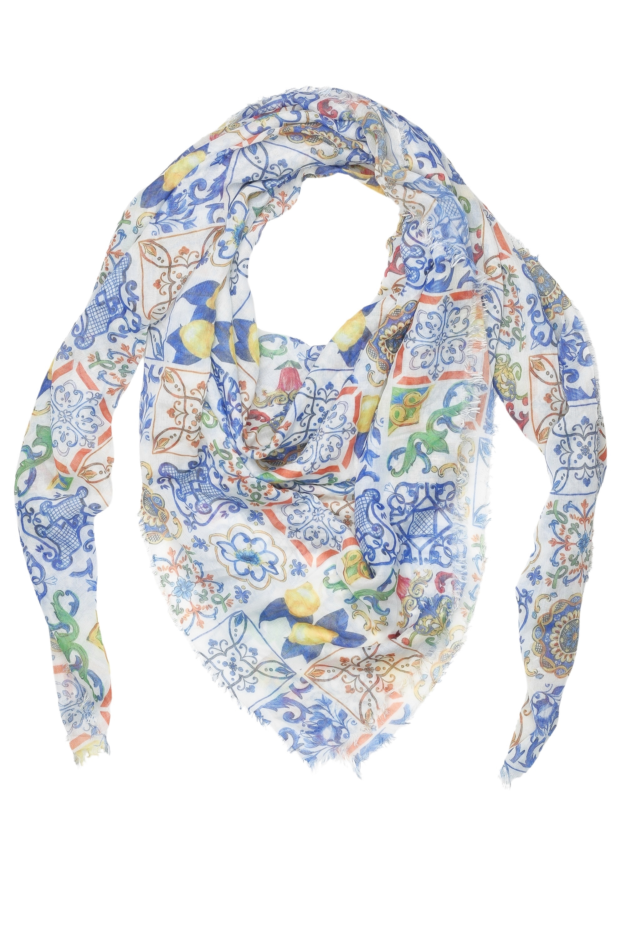 COLLEZIONE ALESSANDRO Modeschal »Mosaik« su gemustertem Druc...