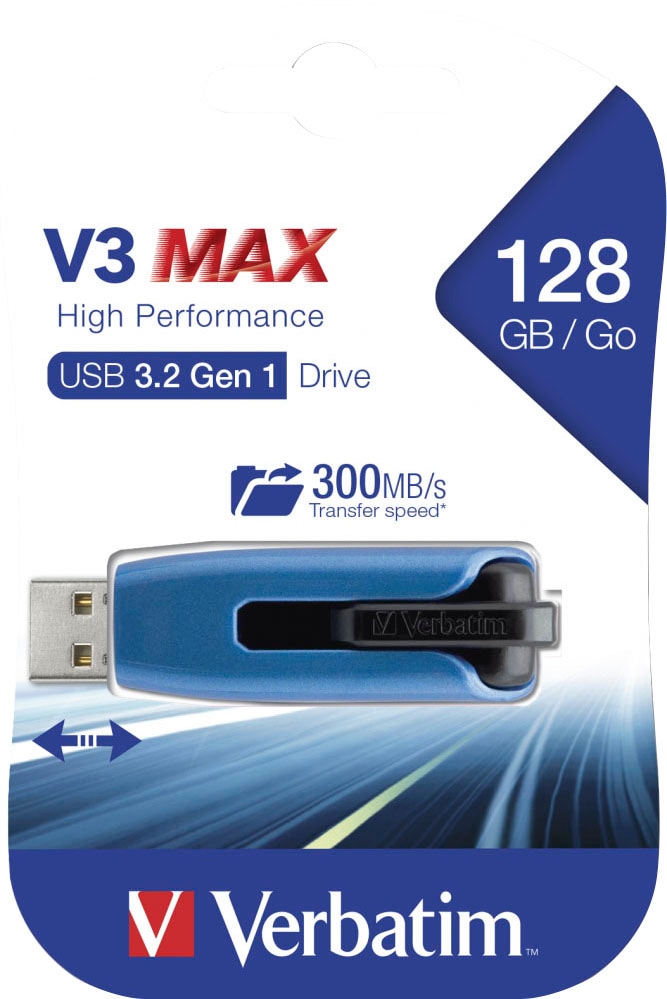 Verbatim USB-Stick »V3 MAX 128GB«, (USB 3.2)