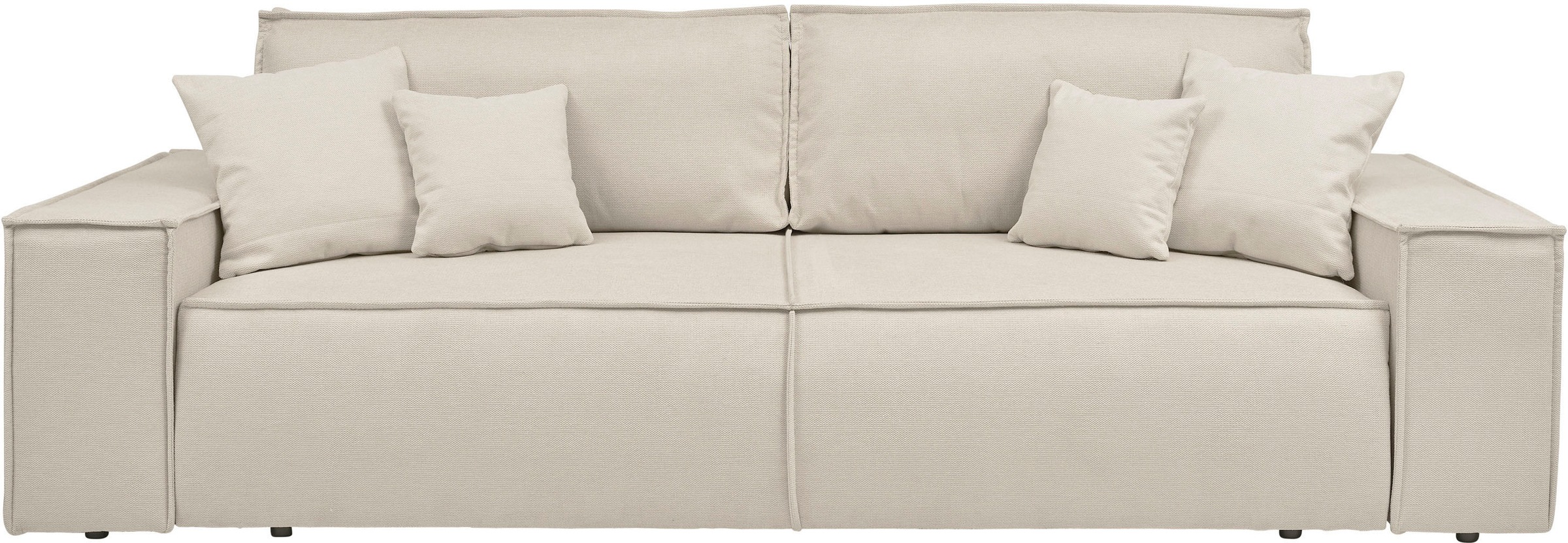 andas 3-Sitzer "FINNLEY Schlafsofa 257 cm, Schlaffunktion mit Bettkasten (2 günstig online kaufen
