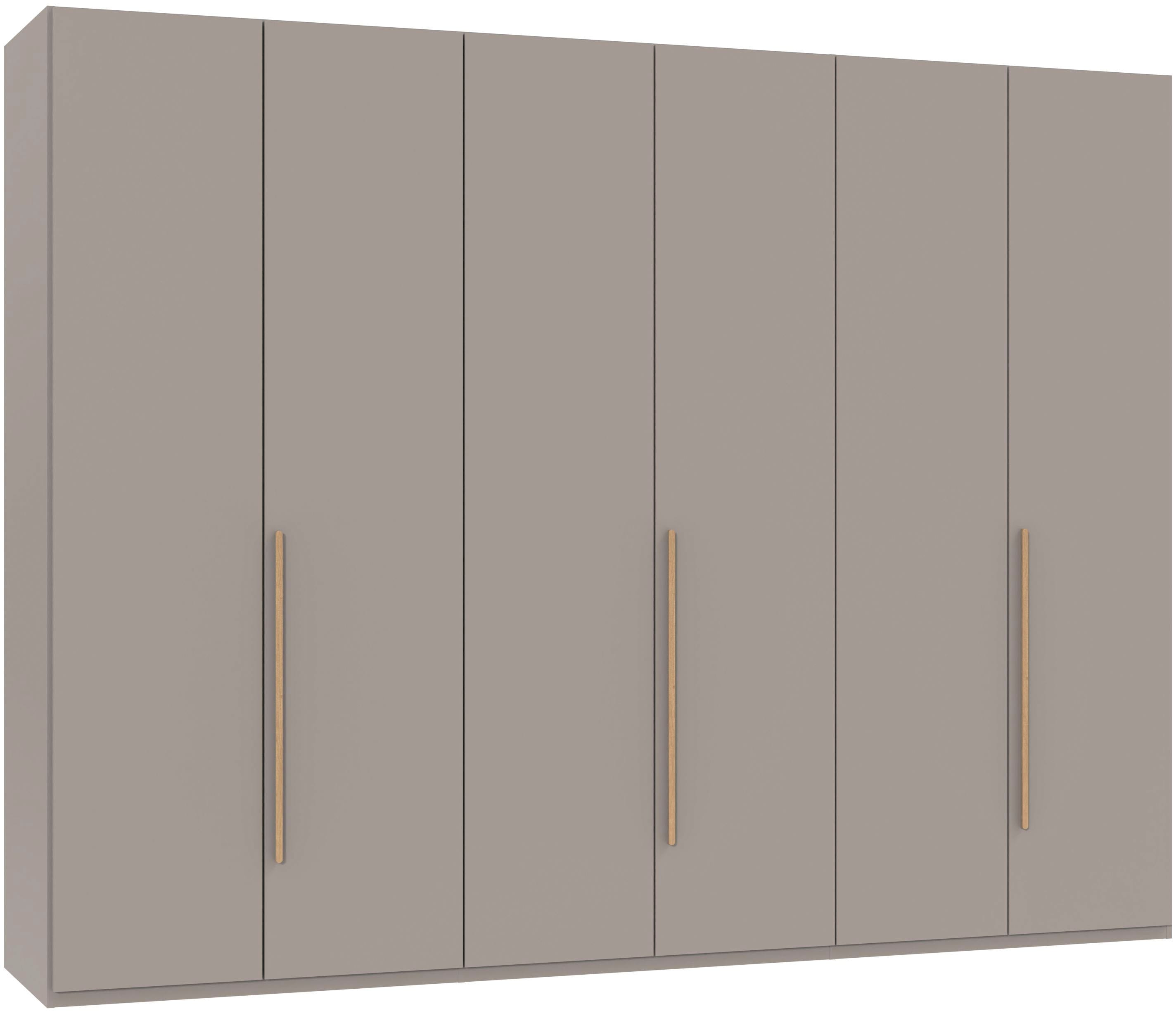 Wimex Drehtürenschrank "Kleiderschrank London, in den Breiten 180cm, 225cm oder 270cm" mit verschiedenen Griffen in goldfarben, silberfarben oder schwarz, wahlweise mit Basic- oder Premium-Ausstattung erhältlich