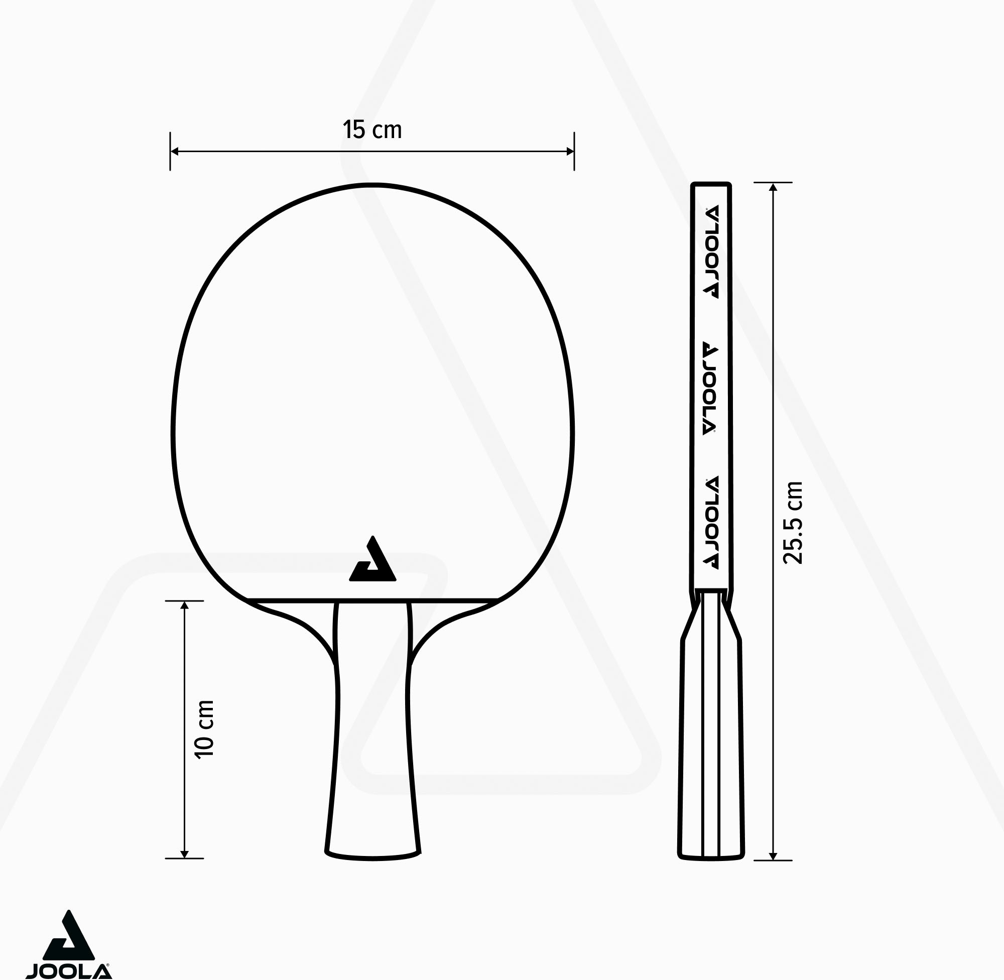 Joola Tischtennisschläger »Rosskopf Classic«, (Packung, 2 tlg., mit Schlüsselanhänger)