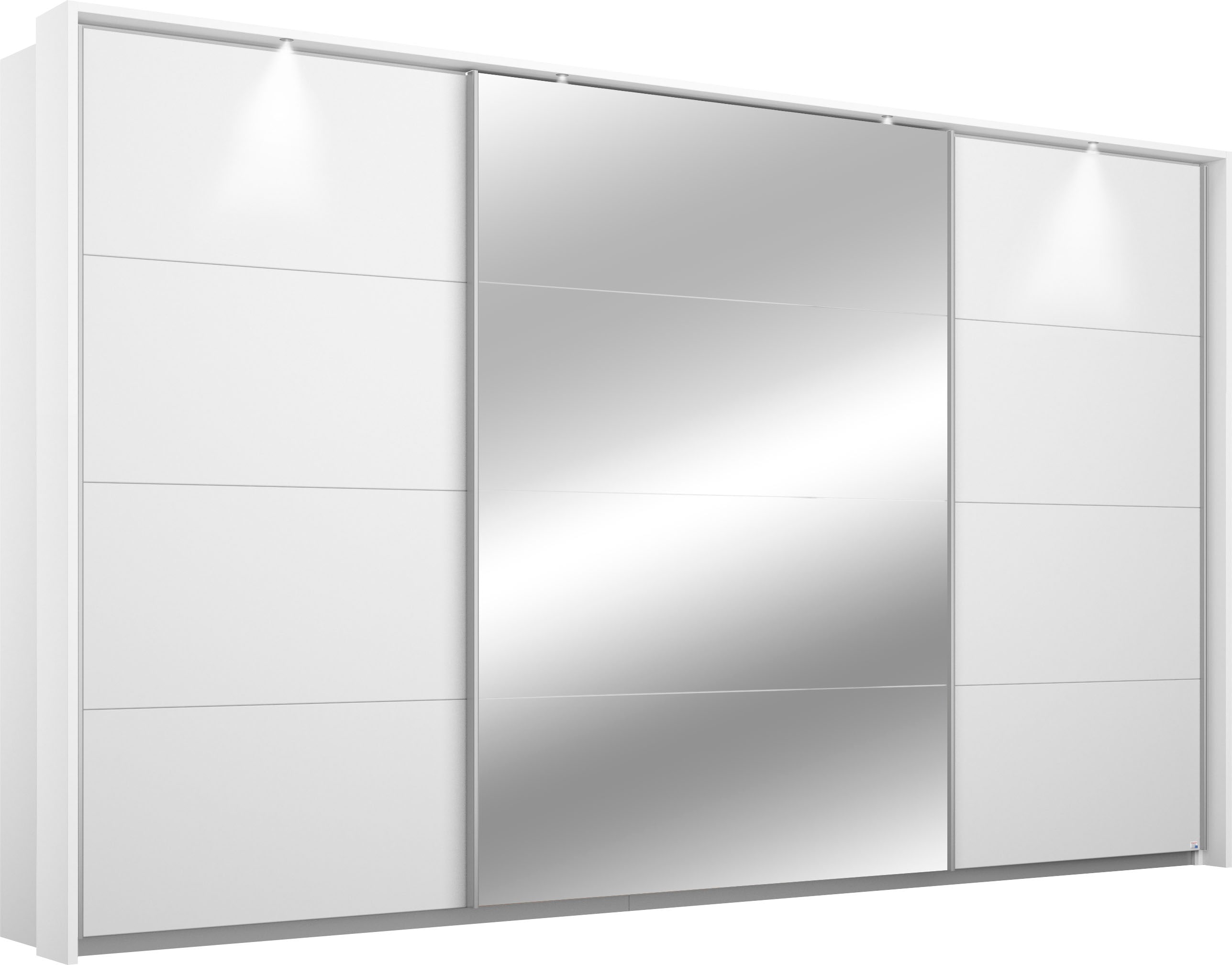 OTTO home Kleiderschrank "Mehrzweckschrank Aktenschrank Möbel Mietswohnung Schlafzimmer CORTONA" erhältlich in Breite 211/278/323/368 cm, Höhe: 214/233 cm, inkl. Passepartout und Zubehör, optionale Beleuchtung MADE IN GERMANY