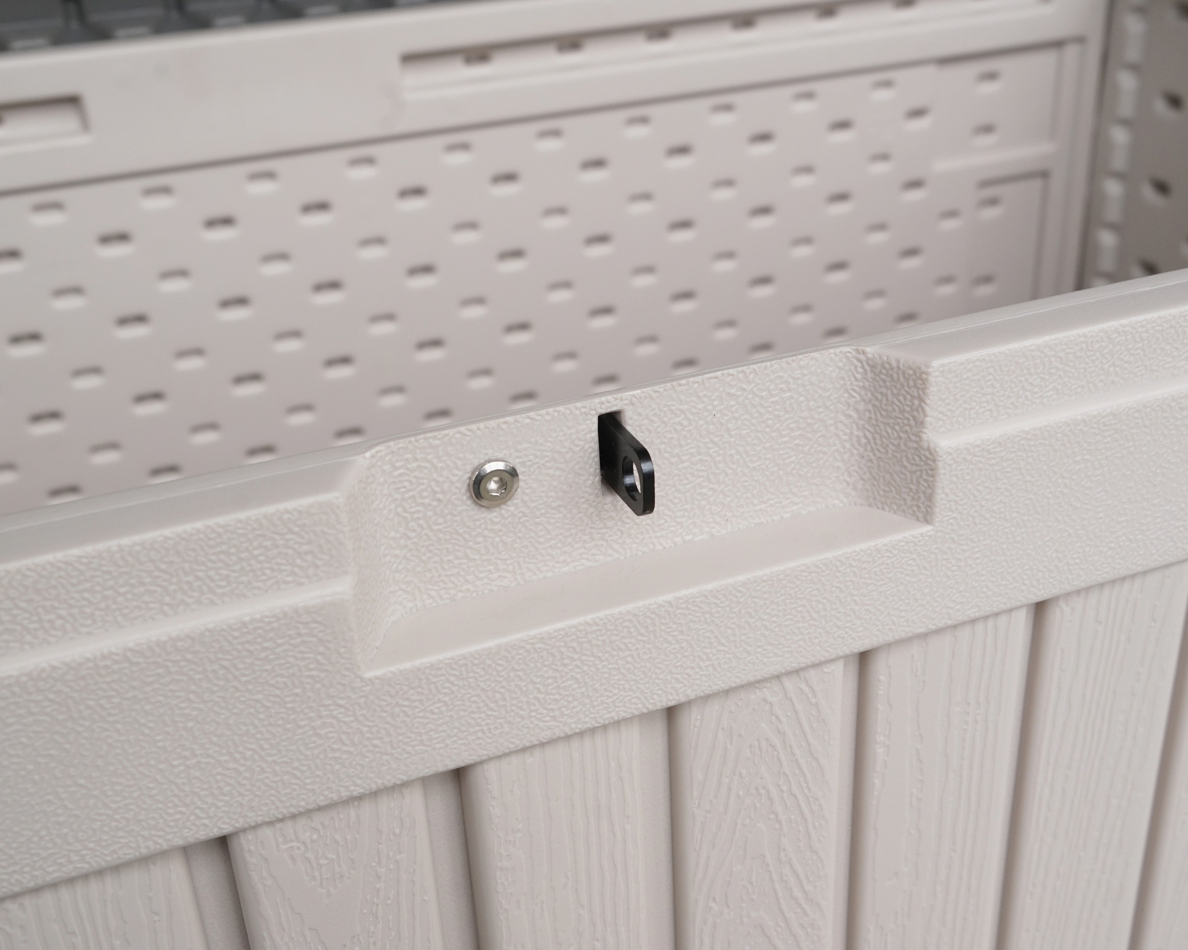 WESTMANN Kissenbox »Kunststoff-Gartenbox XXL Silva 570l, Anthrazit« 74x150x66cm, stabile und wetterfeste Konstruktion aus Kunststoff