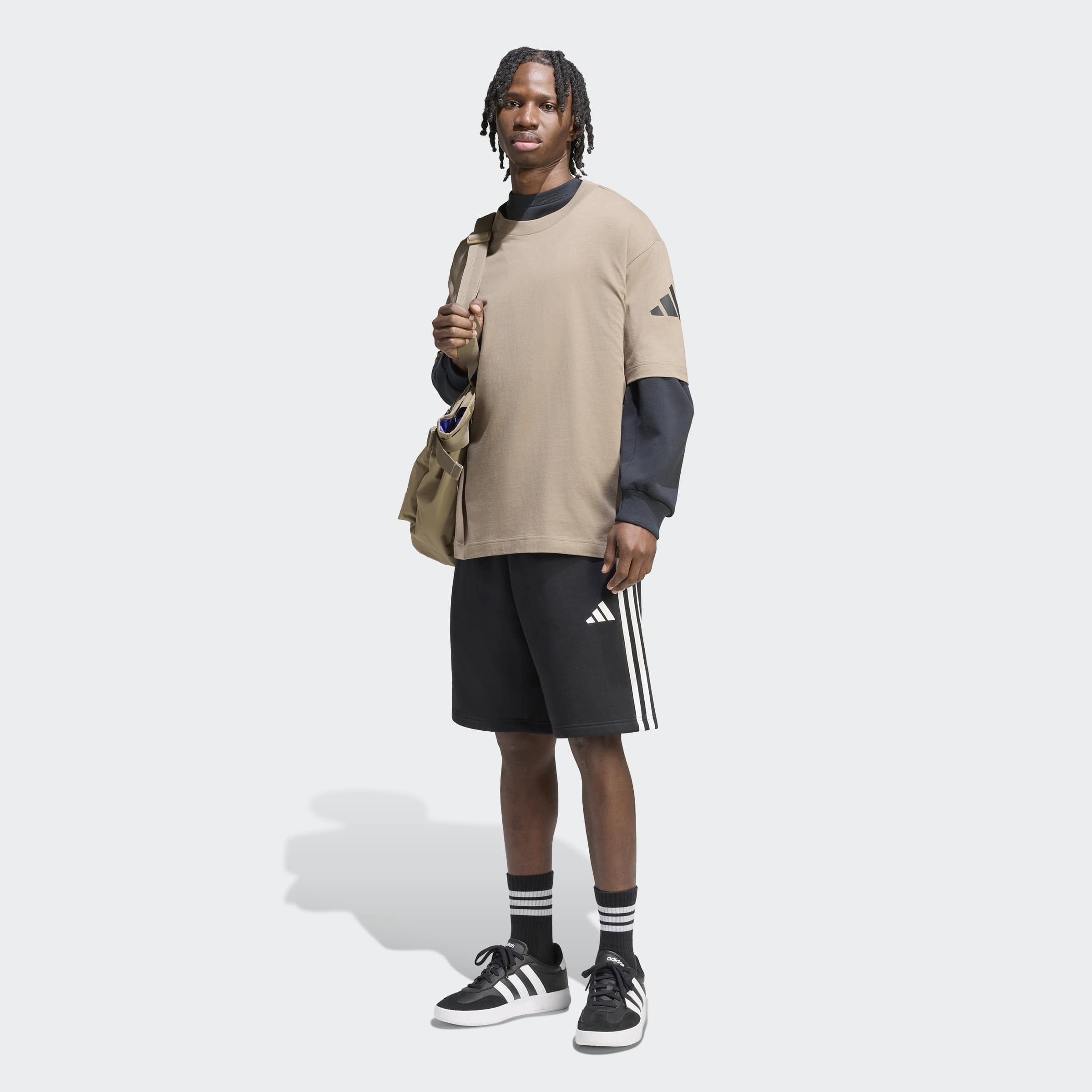 adidas Sportswear Shorts »ESSENTIALS 3-STREIFEN FLEECE«