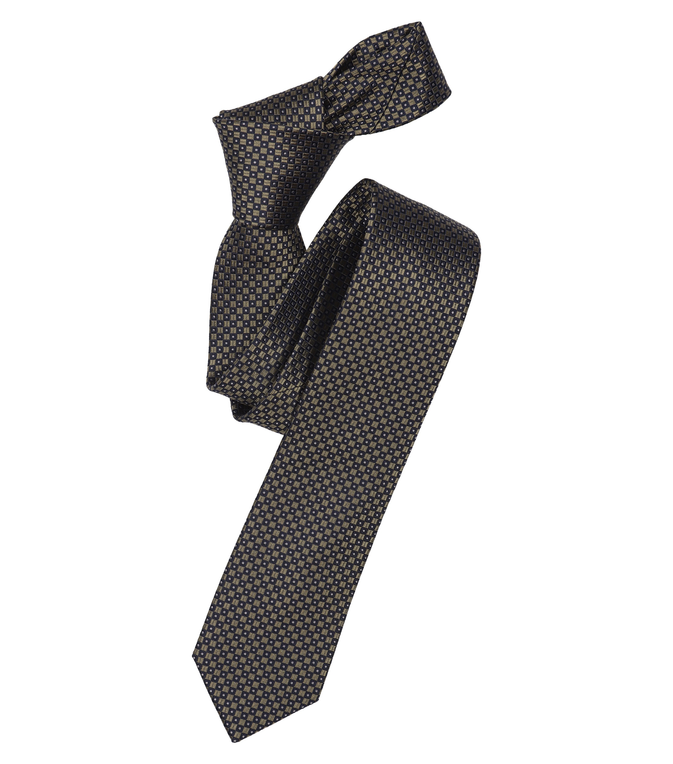 VENTI Herren Krawatte "VENTI Krawatte Print", grün, 100% Seide, Krawatten