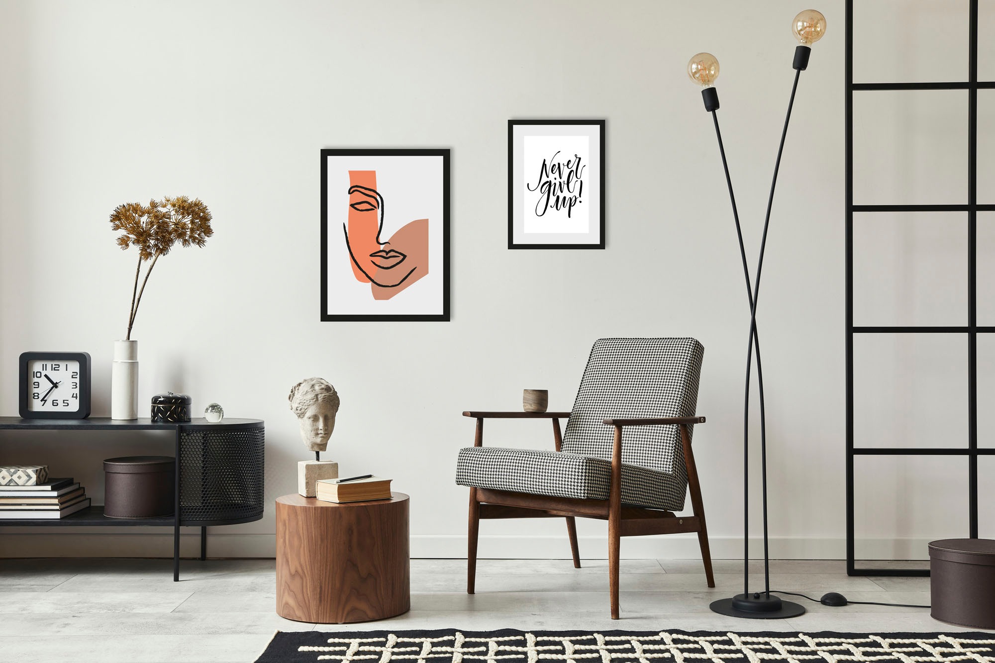 queence Bild »Dreamer«, Abstrakt-Kunst-Figuren-Gesicht-Sprüche & Texte-Motivationsbilder, (2 St.), gerahmt