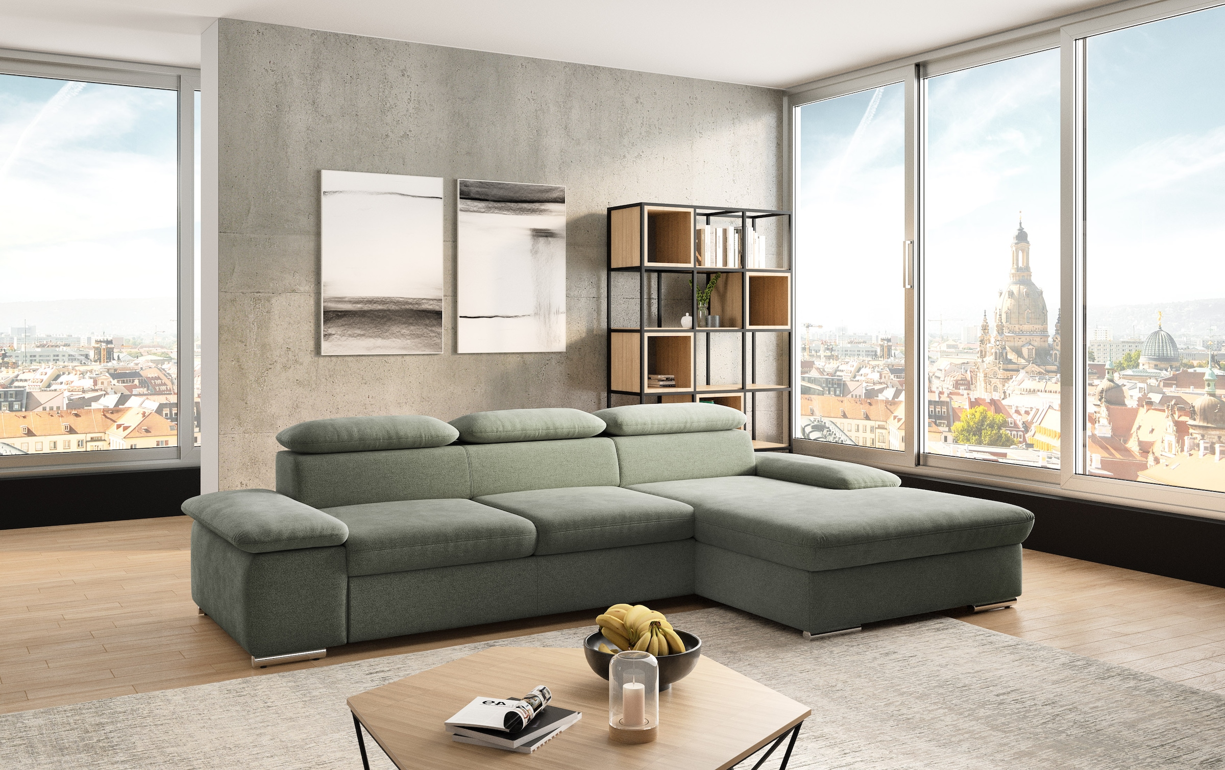 sit&more Ecksofa "Valantine L-Form, B: 286 cm" mit Arm- & Kopfteilverstellu günstig online kaufen