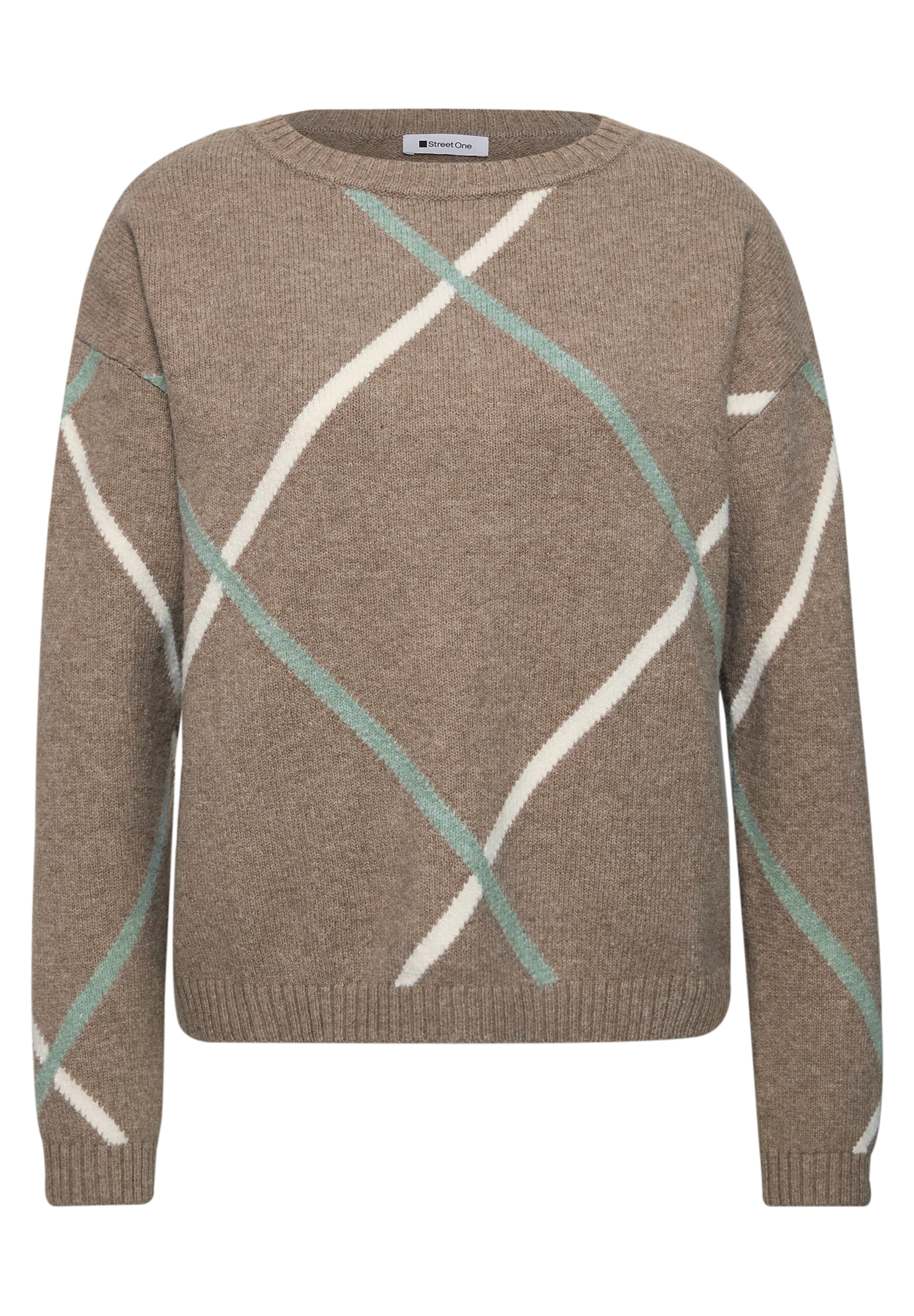 STREET ONE Strickpullover aus softem Materialmix
