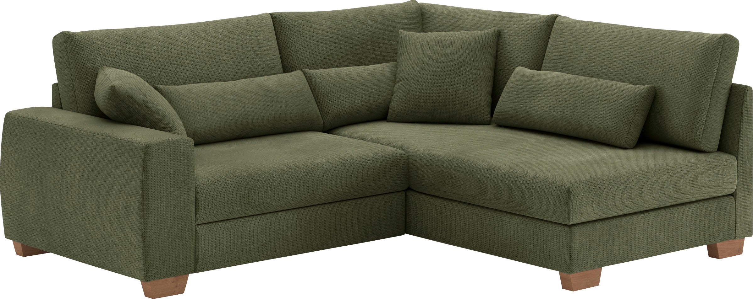 Mr. Couch Ecksofa »Helena L-Form«, Mit Federkern, wahlweise mit Bettfunktion und Taschenfederkern