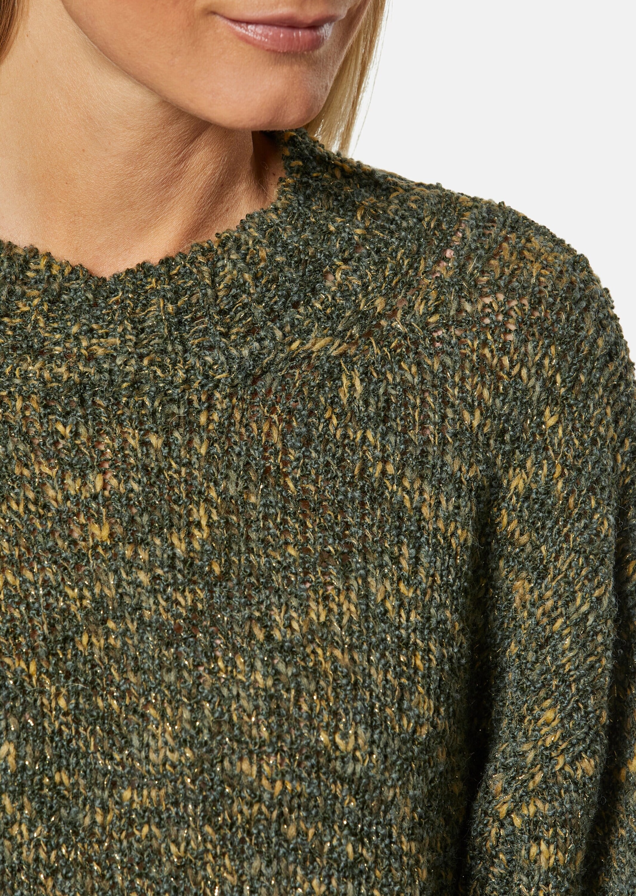 MADELEINE Longpullover »Pullover Pullover mit Stehkragen«